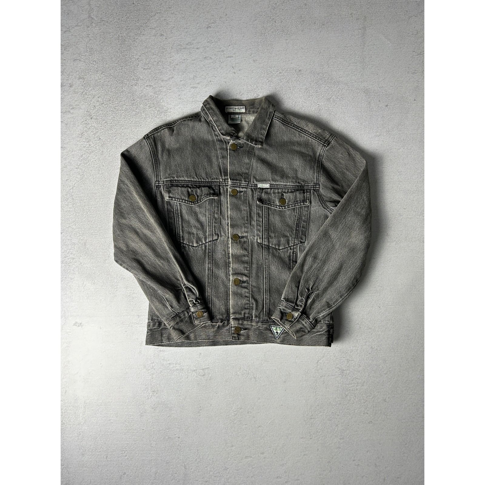 Guess Vintage Guess Denim Jacket For Women - Medium Size Size M / US 6-8 / IT 42-44 - 1 Thumbnail