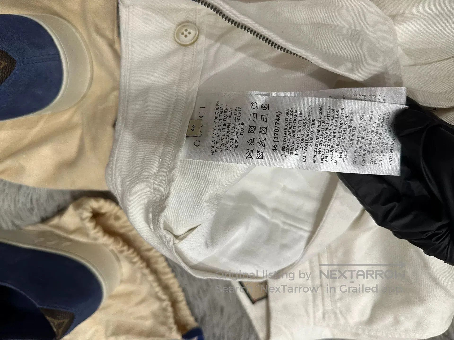 Gucci Gucci Embroidered Logo Shorts. Size US 30 / EU 46 - 6 Thumbnail