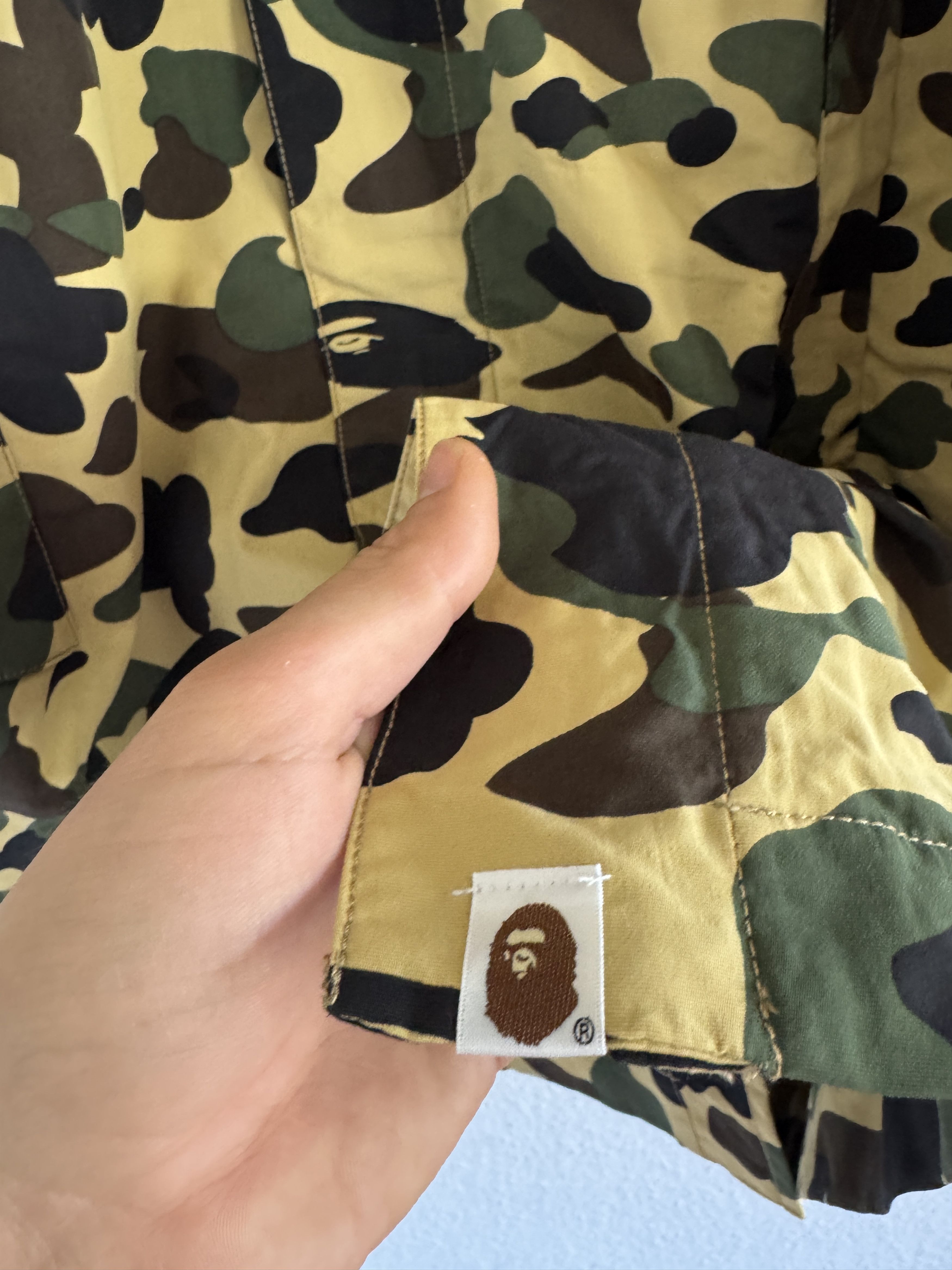 Bape 1st Camo Hooded Coat – Yellow Camo Size US M / EU 48-50 / 2 - 8 Thumbnail