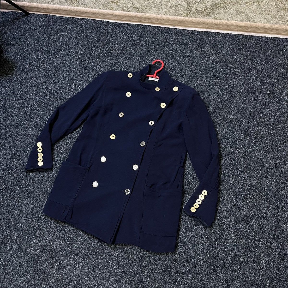 Pierre Balmain Pierre Balmain Coat Navy Jacket blazer Size M / US 6-8 / IT 42-44 - 3 Thumbnail