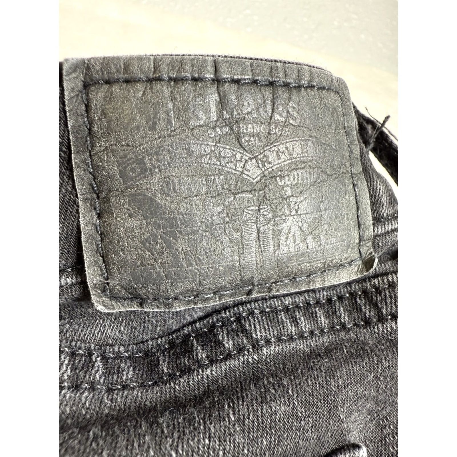 Levi's Levi's 711 Skinny Jeans Women Black/Grey Denim 32x30 Mid Rise 5-Pocket Regular 90s Theme Womens Size 24" / US 00 / IT 34 - 7 Thumbnail
