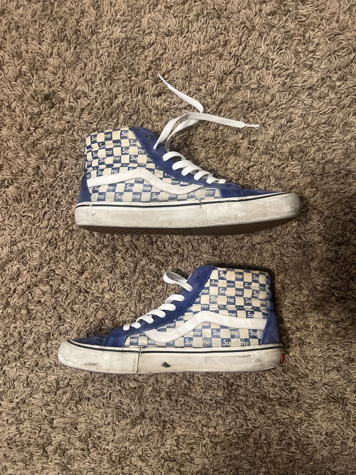 Supreme × Vans Checkered Vans Supreme Hi-Tops Size US 10.5 / EU 43-44 - 3 Thumbnail