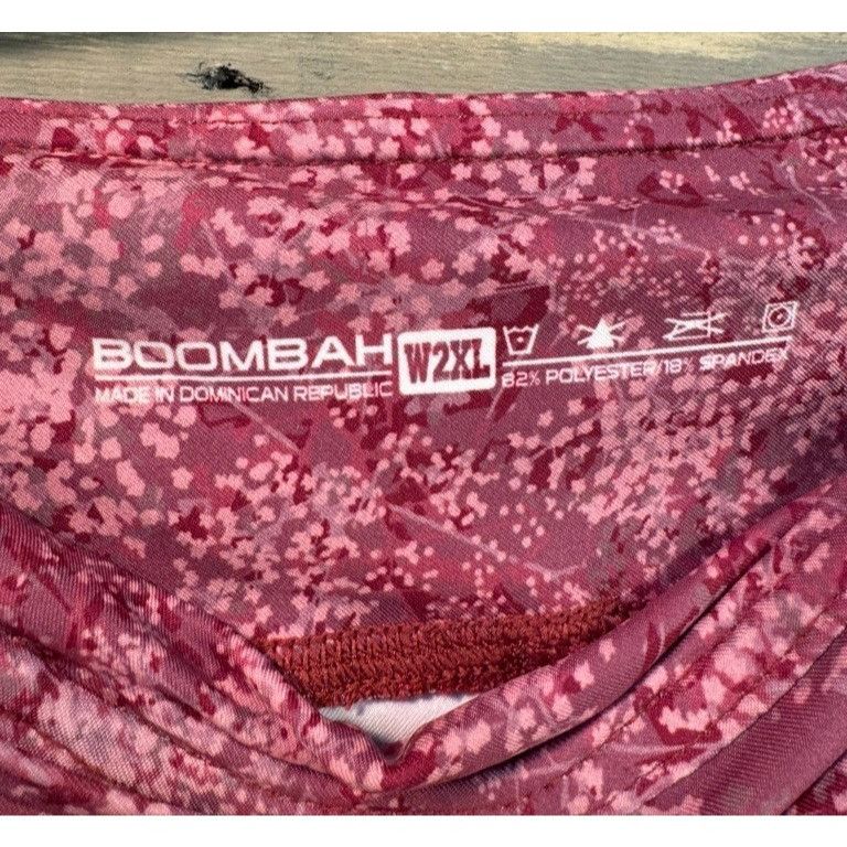 Disney Woman's BOOMBAH Colorful Pink Red Floral Leggings LARGE New Size 34" / US 12 / IT 48 - 4 Thumbnail