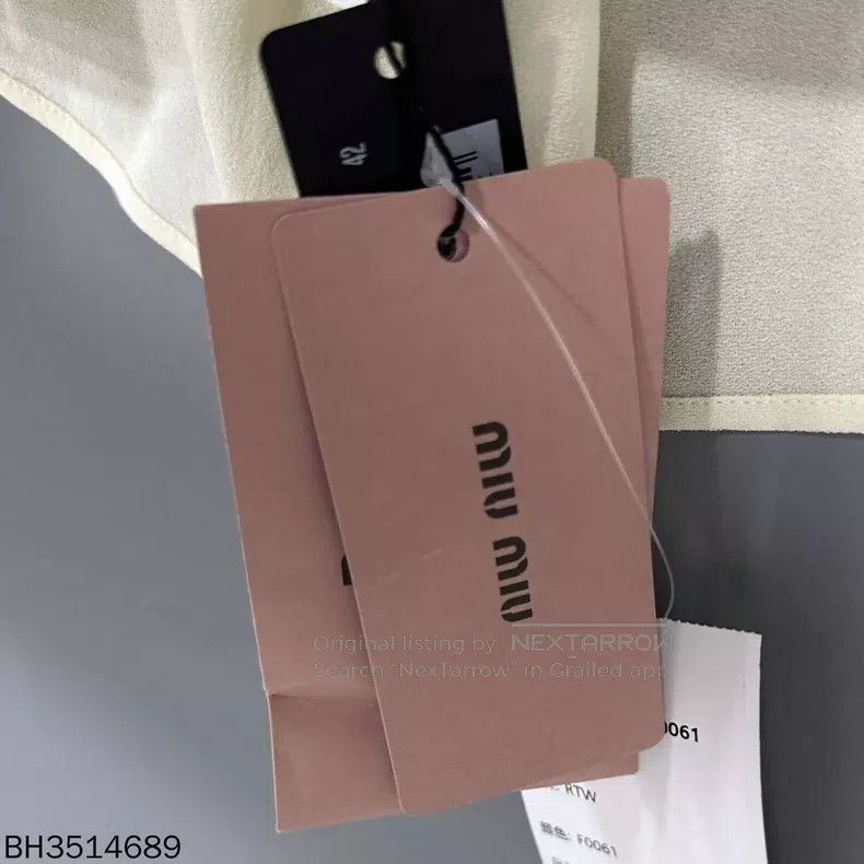 Miu Miu Miu Miu 42 Pearl button doll collar shirt Size L / US 10 / IT 46 - 7 Thumbnail