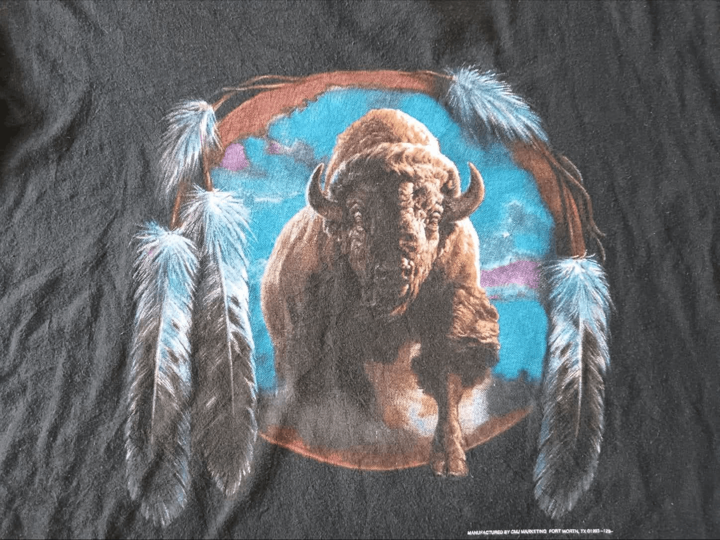 Harley Davidson × Vintage Vintage 3D Emblem Bison Size US XL / EU 56 / 4 - 2 Thumbnail