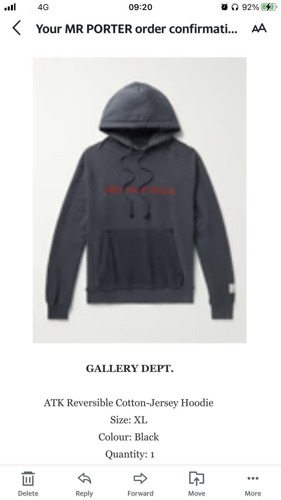 Gallery Dept. Gallery Dept ATK reversible hoodie Size US XL / EU 56 / 4 - 9 Thumbnail