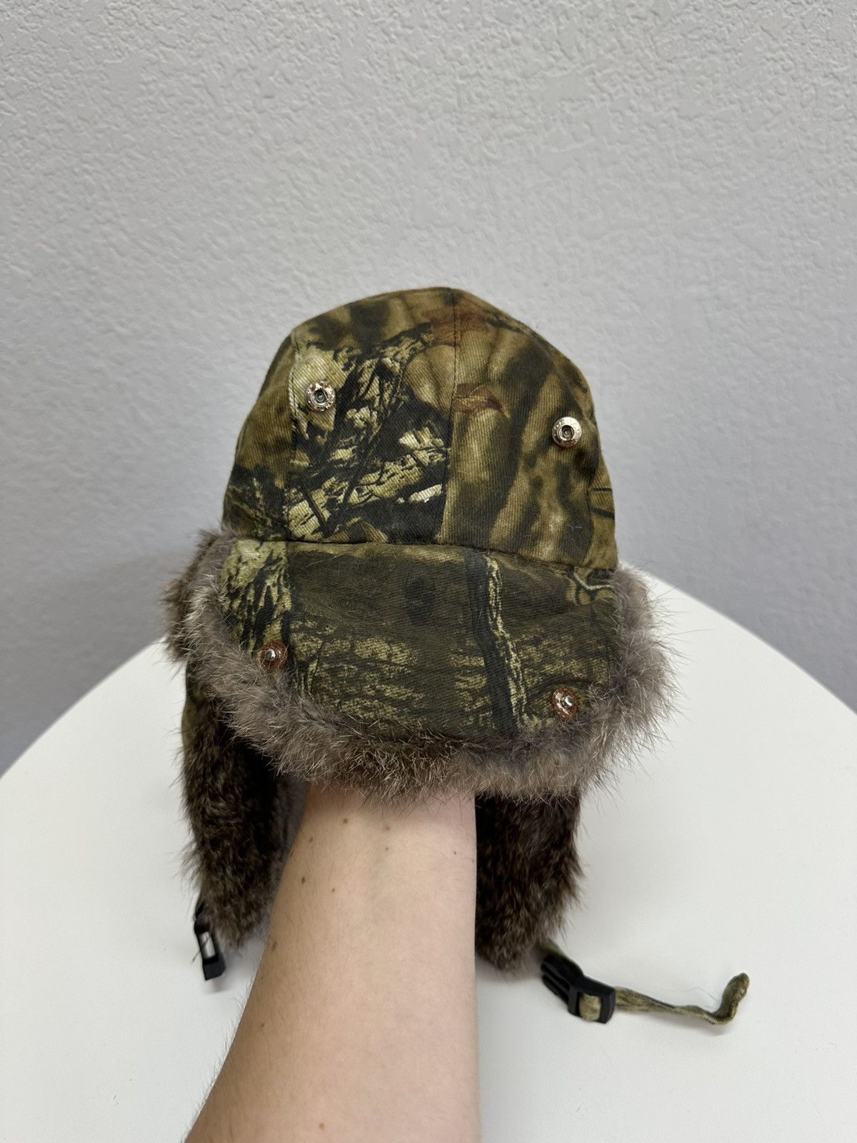 Vintage Vintage Real Fur Ushanka Real Tree Avantgarde Trapper Hat Size ONE SIZE - 9 Thumbnail