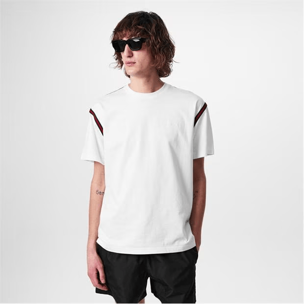 Gucci Gucci Web Pipe Logo-Embroidered T-Shirt Size US M / EU 48-50 / 2 - 2 Thumbnail