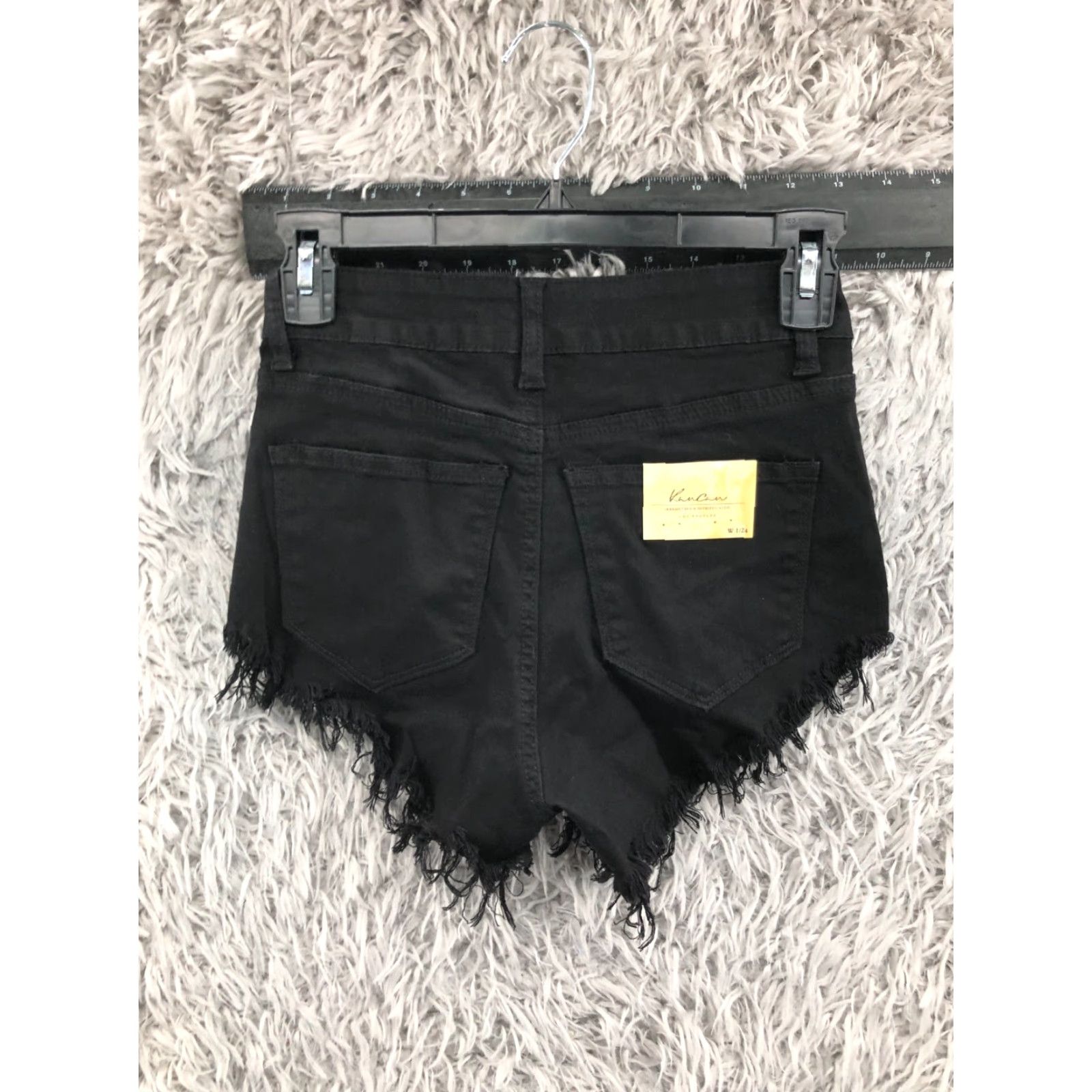 Vintage VINTAGE KanCan Cut-Off Shorts Juniors Womens Size 1 Mid Rise Dark Wash Black Size 25" / US 0 / IT 36 - 6 Thumbnail