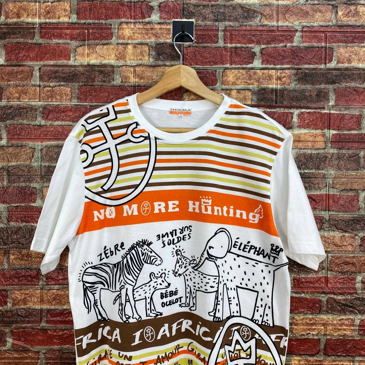 Jean Charles De Castelbajac VINTAGE Castebajac Sport Save animals no more hunting Size US L / EU 52-54 / 3 - 2 Thumbnail