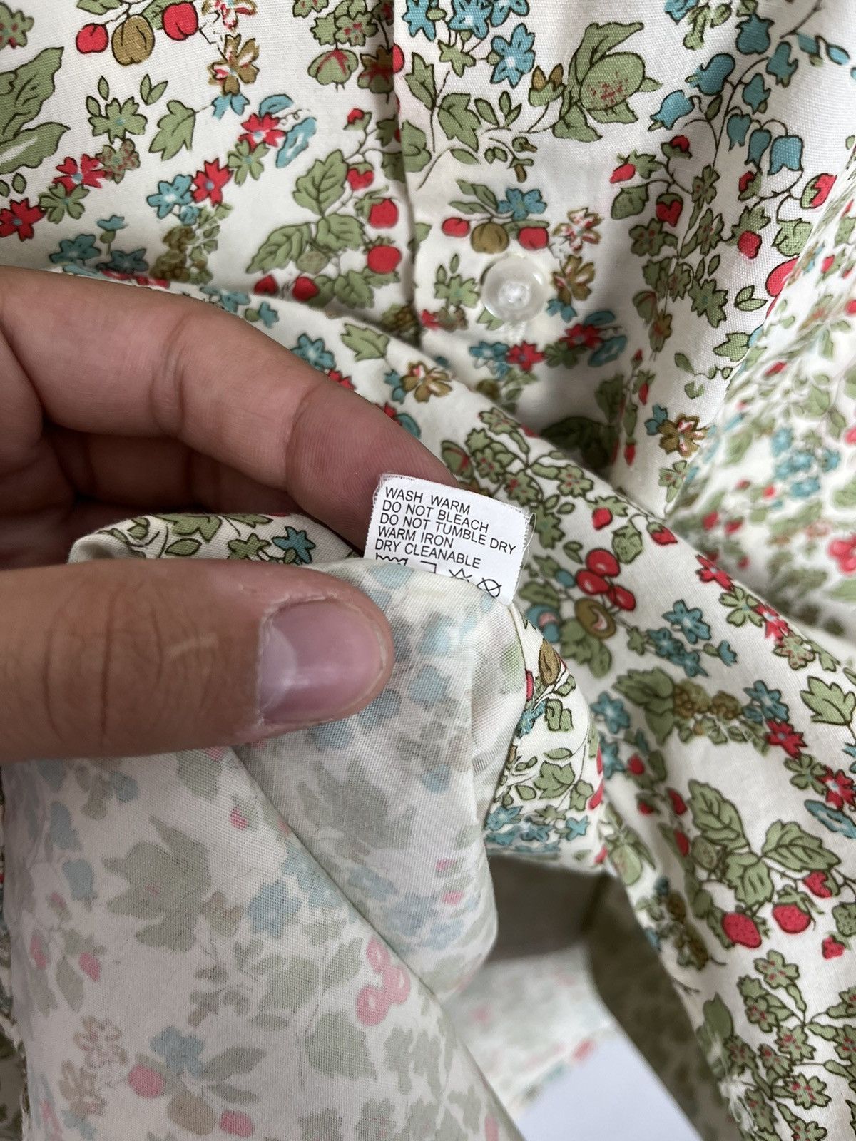 Paul Smith × Vintage Paul Smith London Vintage Floral Cotton Long Sleeve Shirt Size US L / EU 52-54 / 3 - 10 Thumbnail