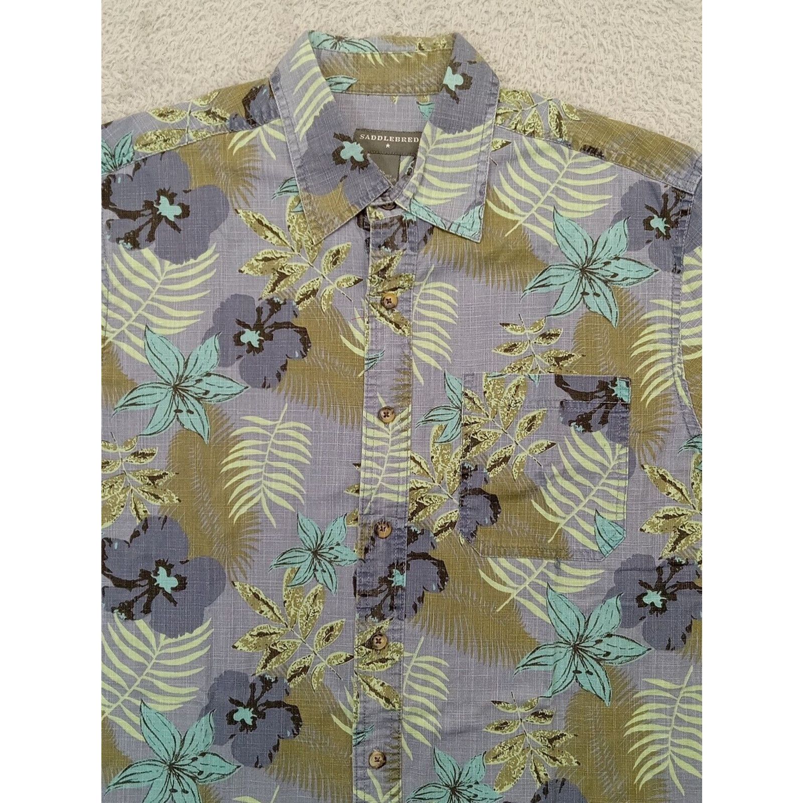 Saddlebred Saddlebred Hawaiian Shirt XL Men's Aloha Beachwear Floral Size US XL / EU 56 / 4 - 3 Thumbnail