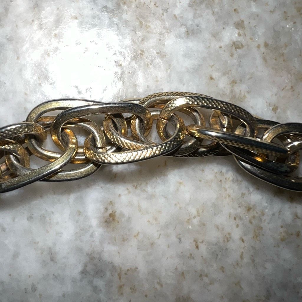 Vintage Vintage Gold Tone Chunky Multi Link Long Rope Chain Necklace Size ONE SIZE - 3 Thumbnail