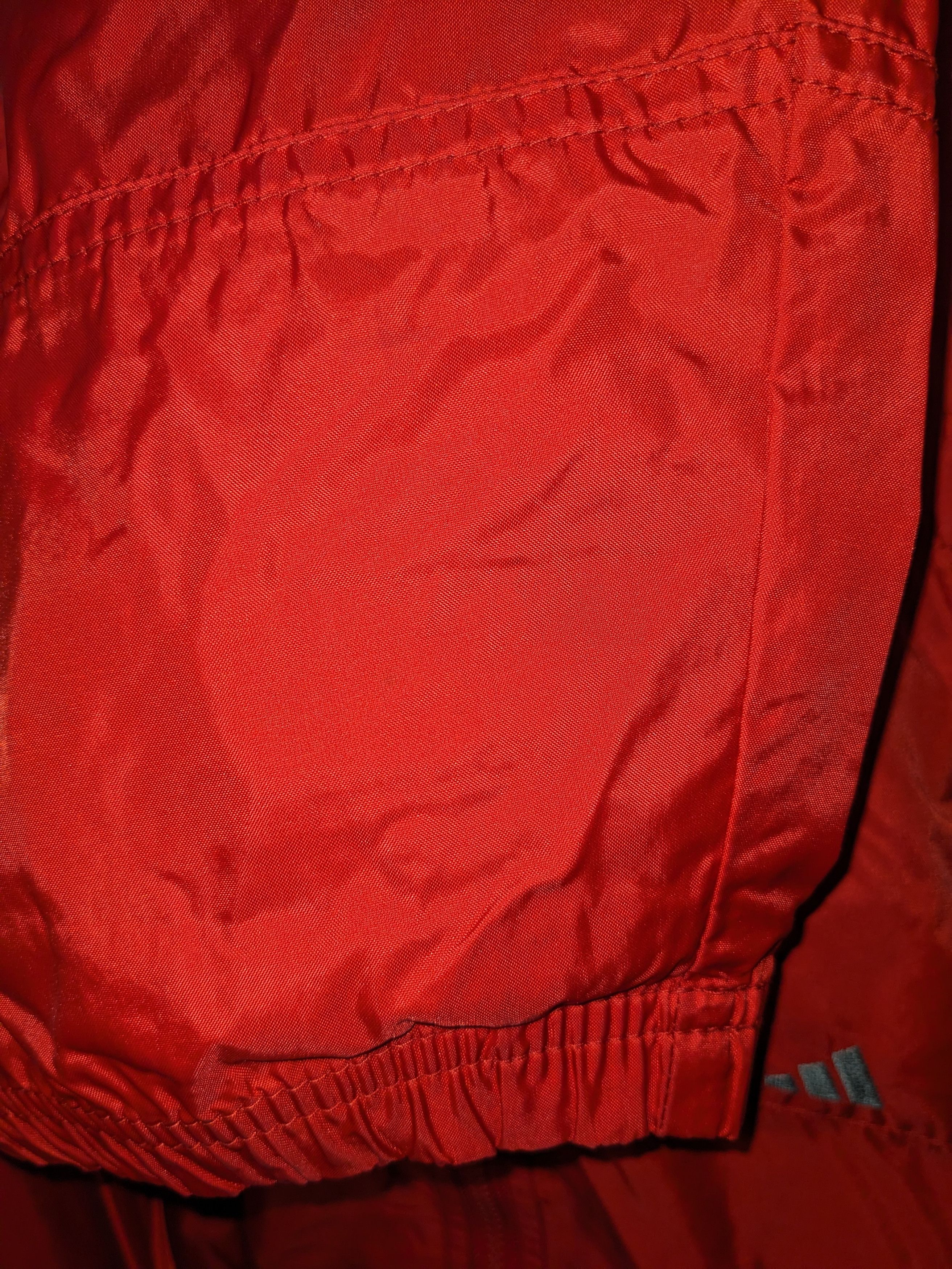 Adidas × Vintage Vintage 90s Adidas Logo Three Stripe Red Large Windbreaker Size US L / EU 52-54 / 3 - 7 Thumbnail