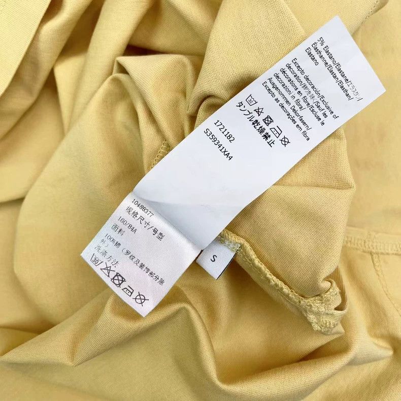 Loewe LOEWE Yellow embroidered logo round neck short sleeve Size S / US 4 / IT 40 - 5 Thumbnail