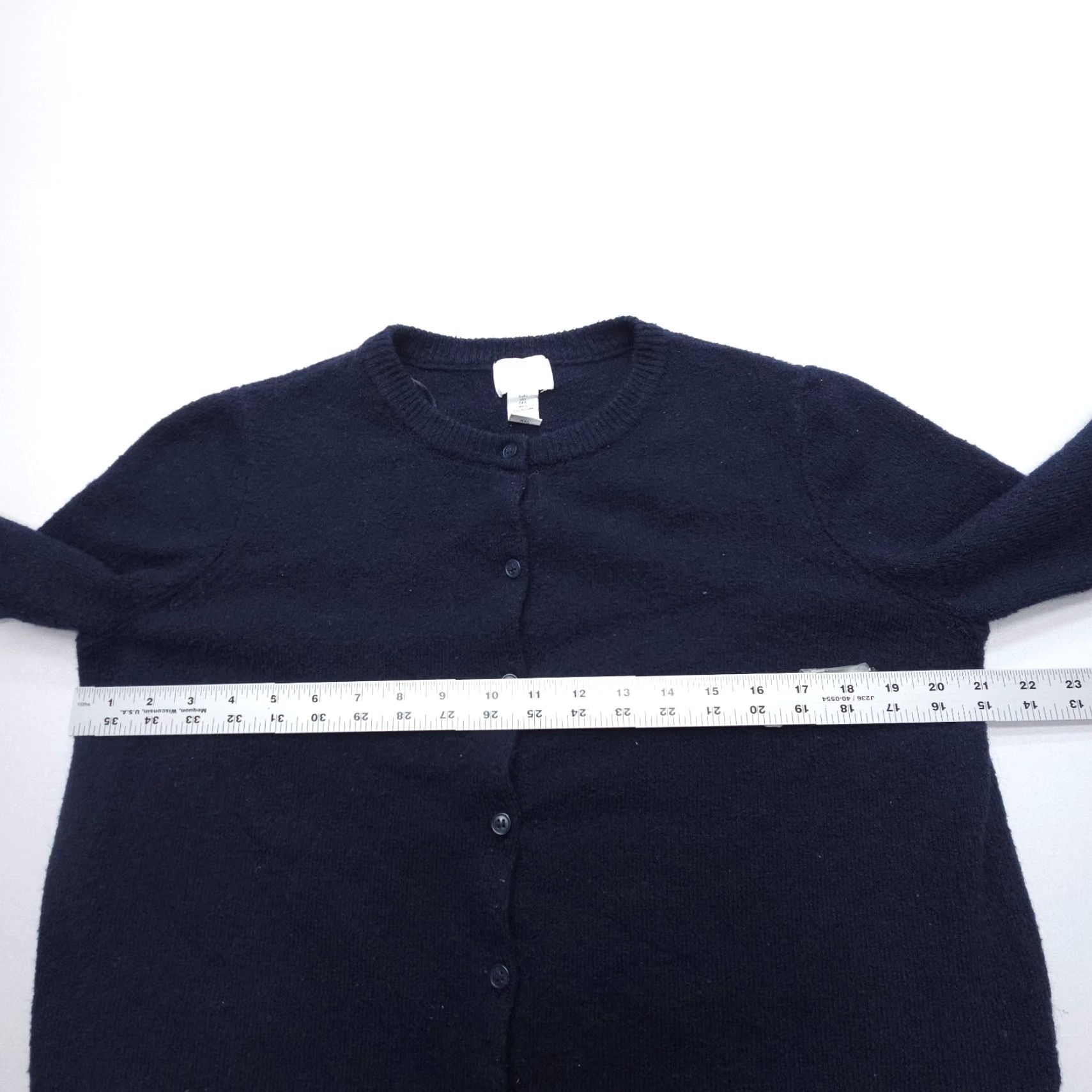 H&M H&M Cardigan Womens Large Blue Wool Blend Long Sleeve Button Up Classic Knit Shirt? Size L / US 10 / IT 46 - 6 Thumbnail