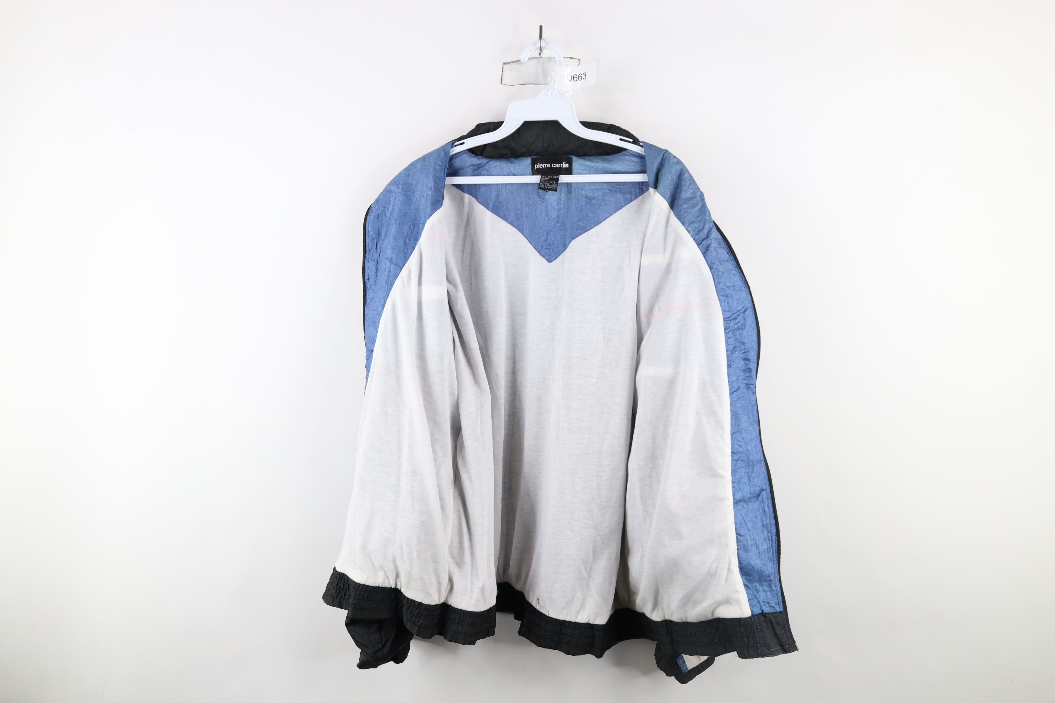 Pierre Cardin × Vintage Vintage 90s Pierre Cardin Block Lined Windbreaker Jacket Size US L / EU 52-54 / 3 - 8 Thumbnail