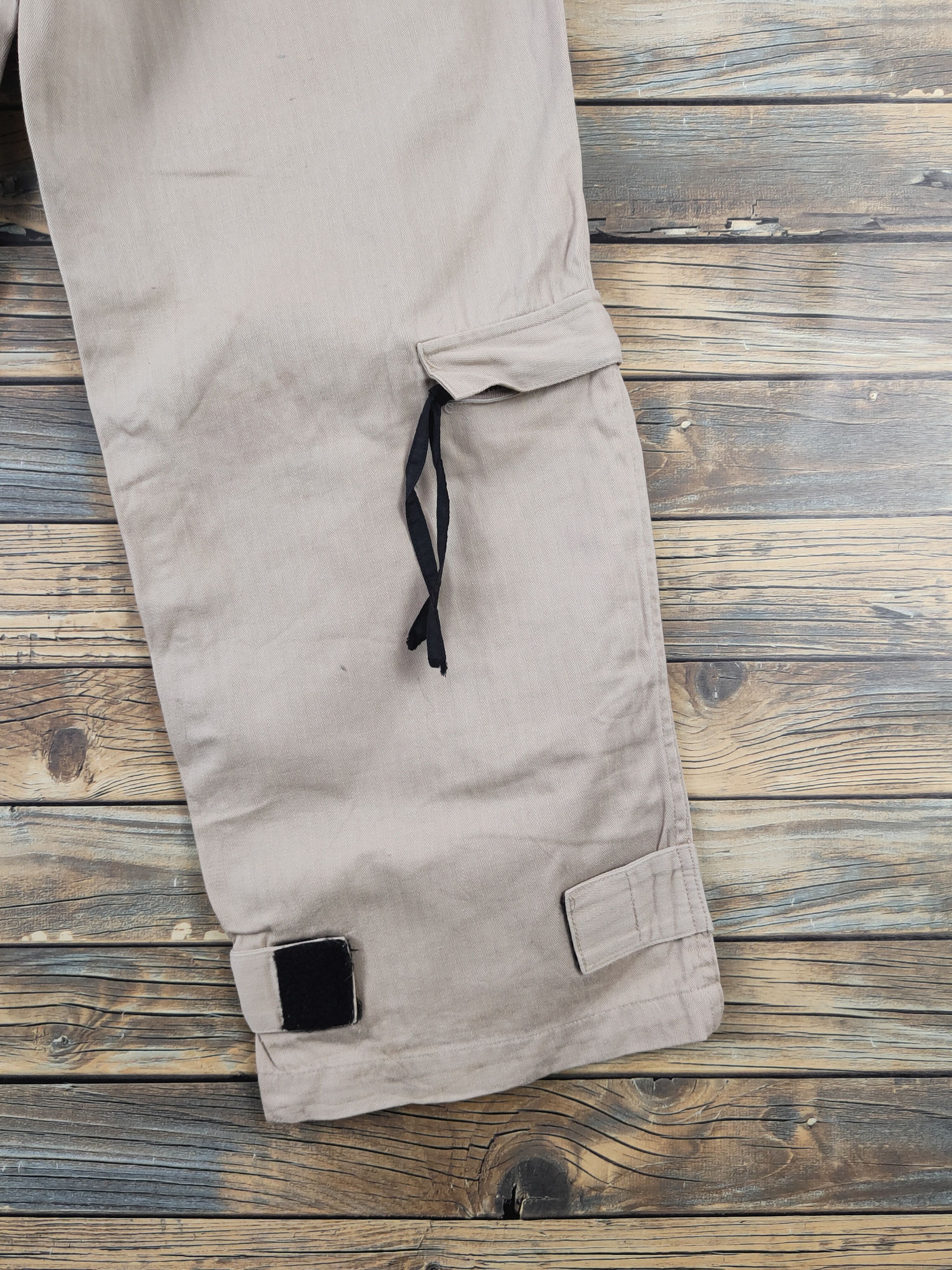 Japanese Brand No Means No Beige Multipocket Tactical Cargo Pants #W1858 Size US 32 / EU 48 - 11 Thumbnail