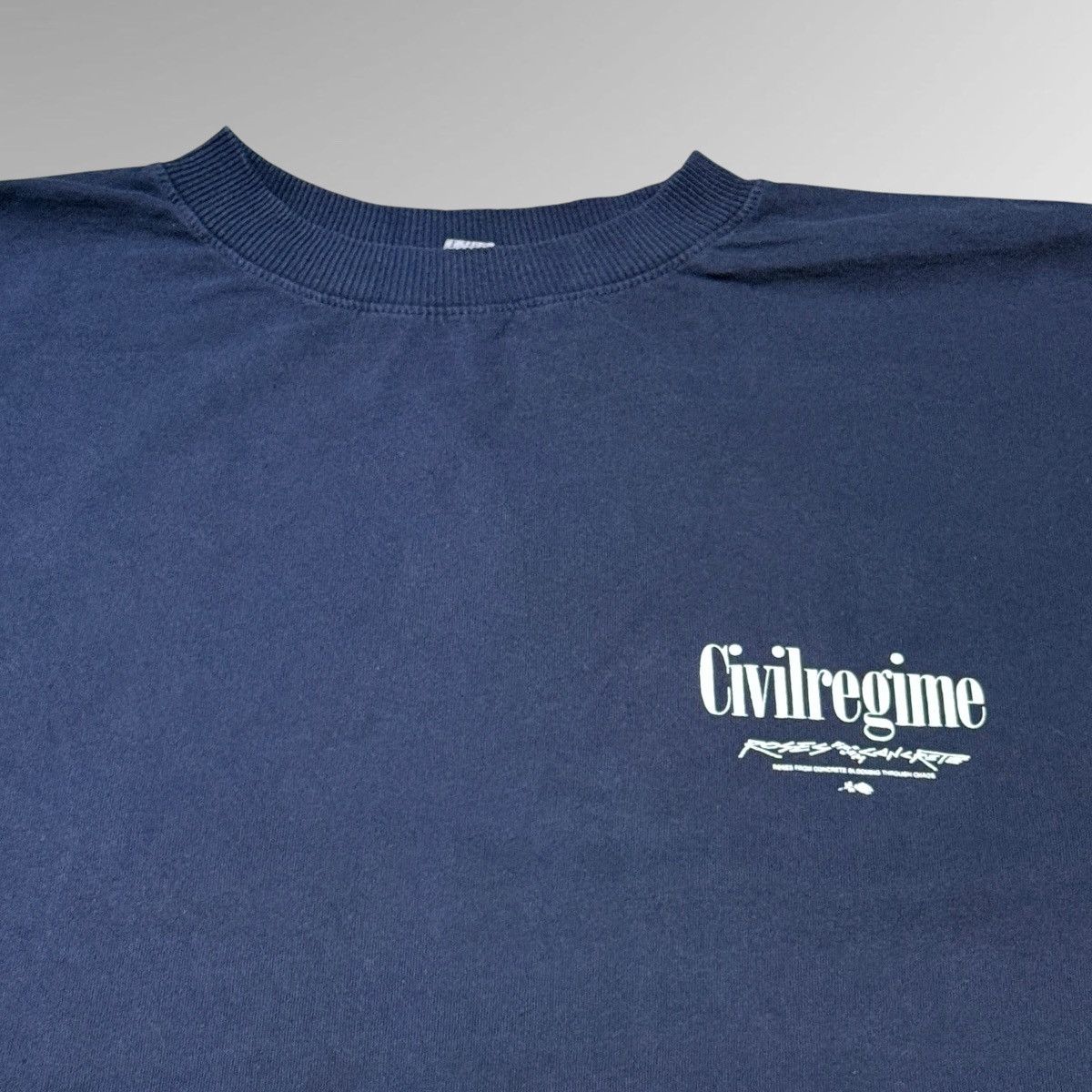 Civil Regime Civil Regime Roses From Concrete Navy Tee Size US L / EU 52-54 / 3 - 3 Thumbnail