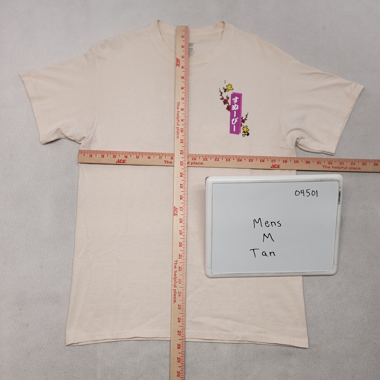Peanuts Peanuts Casual Graphic Shirt Mens Size Medium M Beige Size US M / EU 48-50 / 2 - 10 Thumbnail