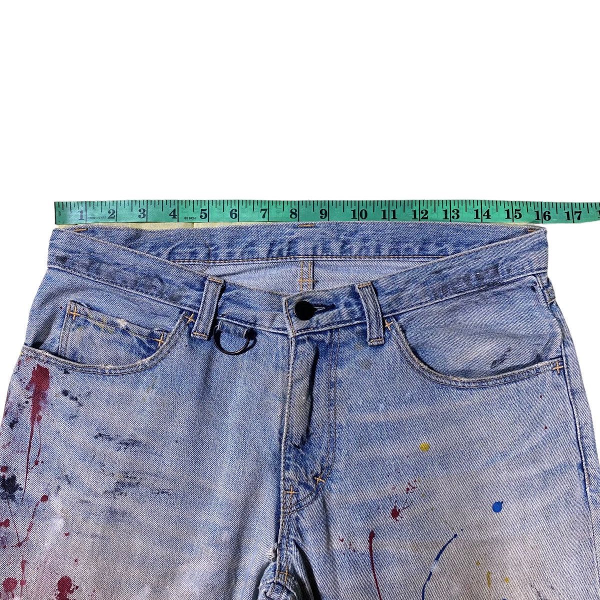 Number (N)ine × Takahiromiyashita The Soloist. SS06 Number Nine Painted D-Ring Crying Heart Pain Denim Size US 32 / EU 48 - 19 Thumbnail