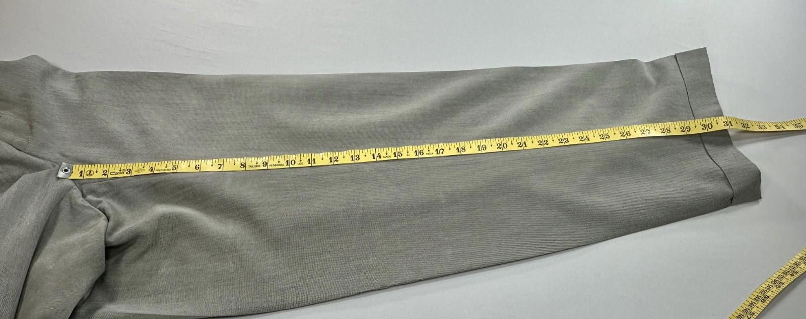 Other Reunion Menswear Pleated Straight Leg Dress Pants Gray 34/32 Size US 34 / EU 50 - 6 Thumbnail