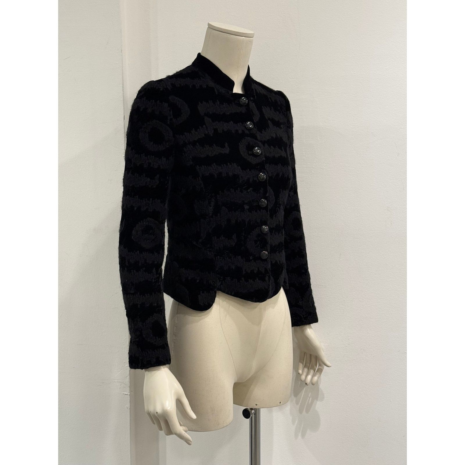 Giorgio Armani 2015 Emporio Armani velvet jacquard jacket Size S / US 4 / IT 40 - 2 Thumbnail