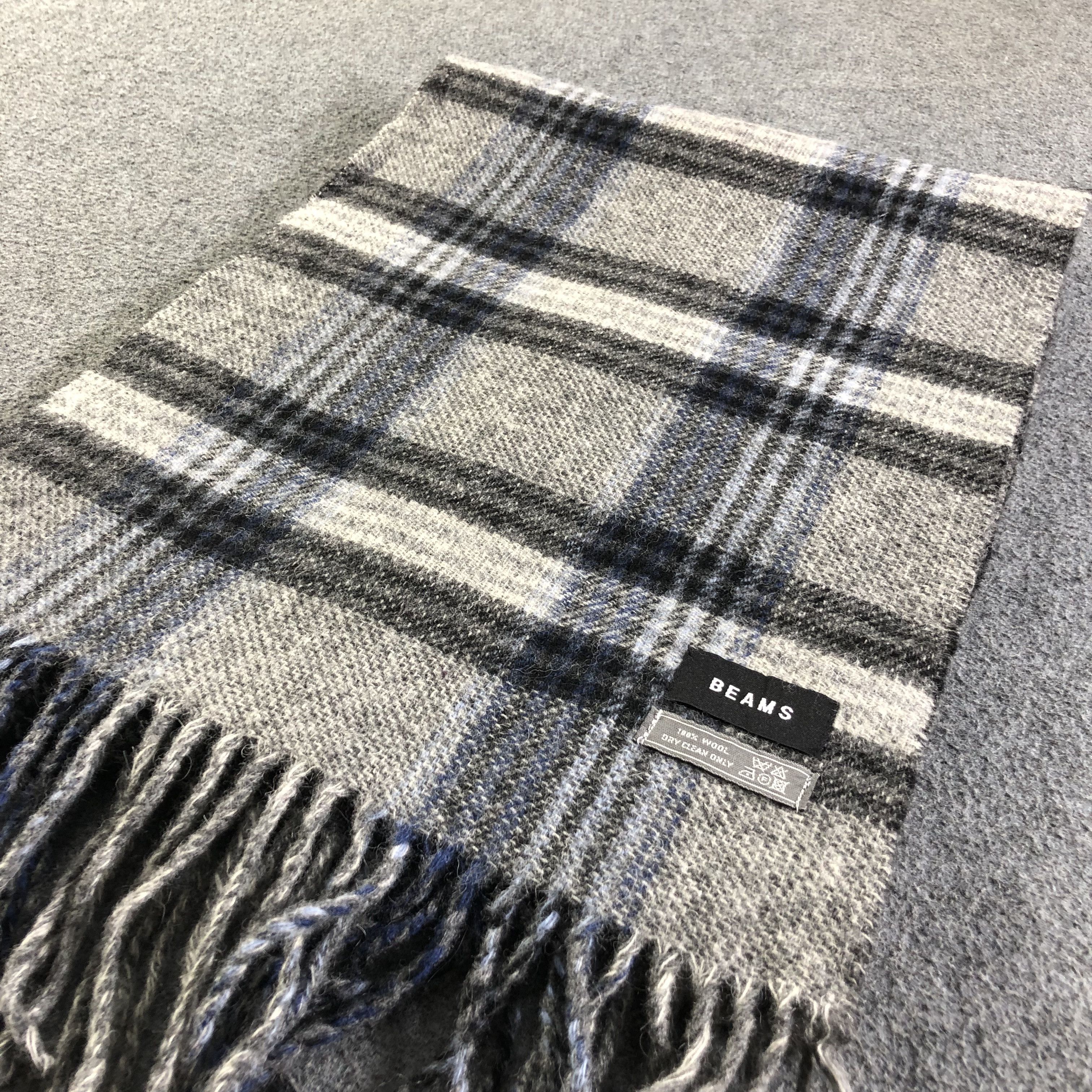Beams Plus Beams Tartan Wool Scarf Muffler V1863 Size ONE SIZE - 4 Thumbnail