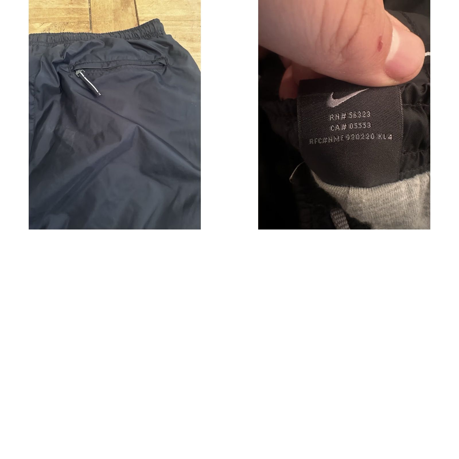 Nike VINTAGE Nike Lined Track Pants Black XL Men’s Regular Pockets RN 56323 Size US 36 / EU 52 - 8 Thumbnail