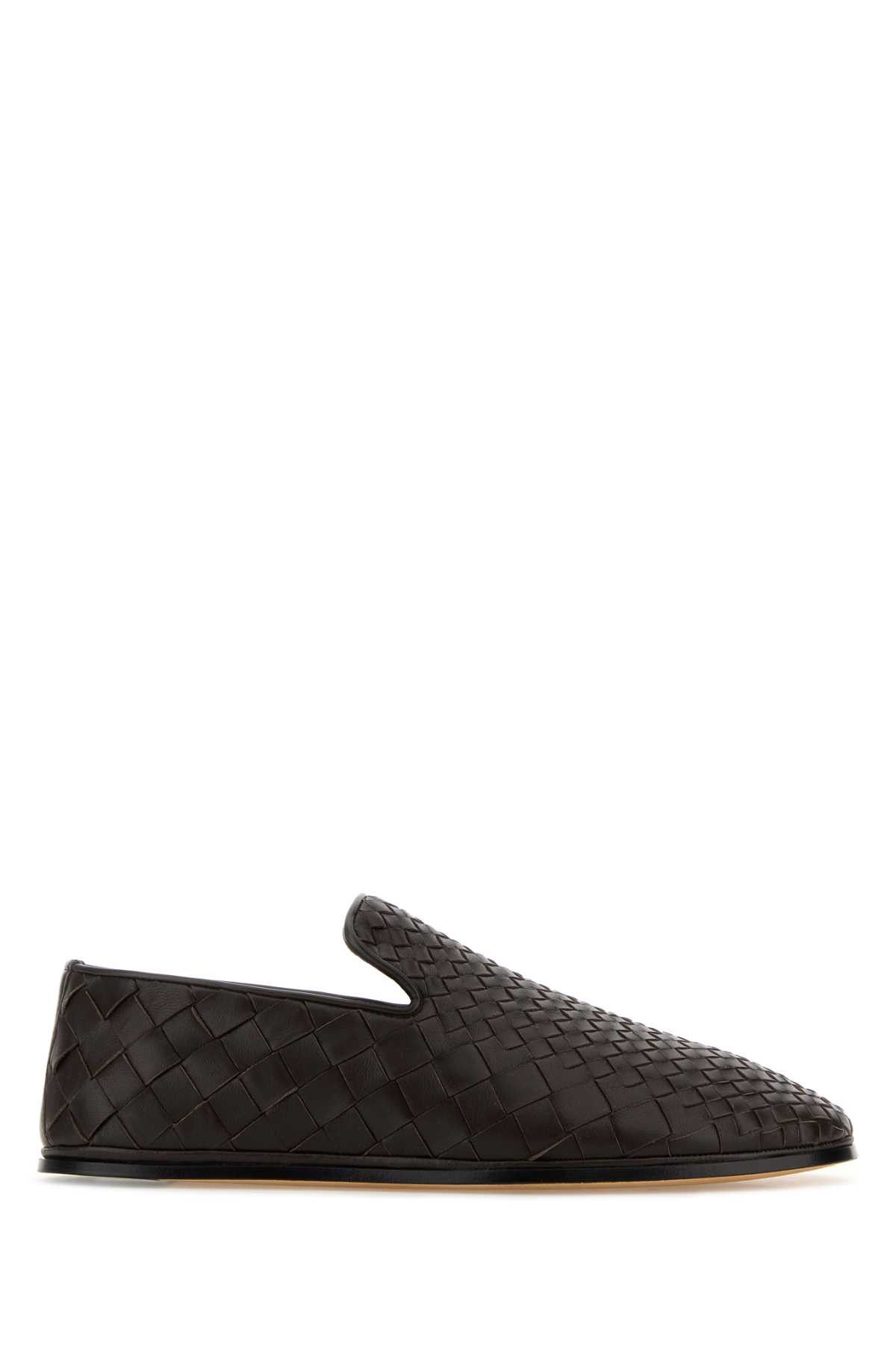 Bottega Veneta Dark Brown Nappa Leather Sunday Loafers Size US 7 / EU 40 - 1 Thumbnail