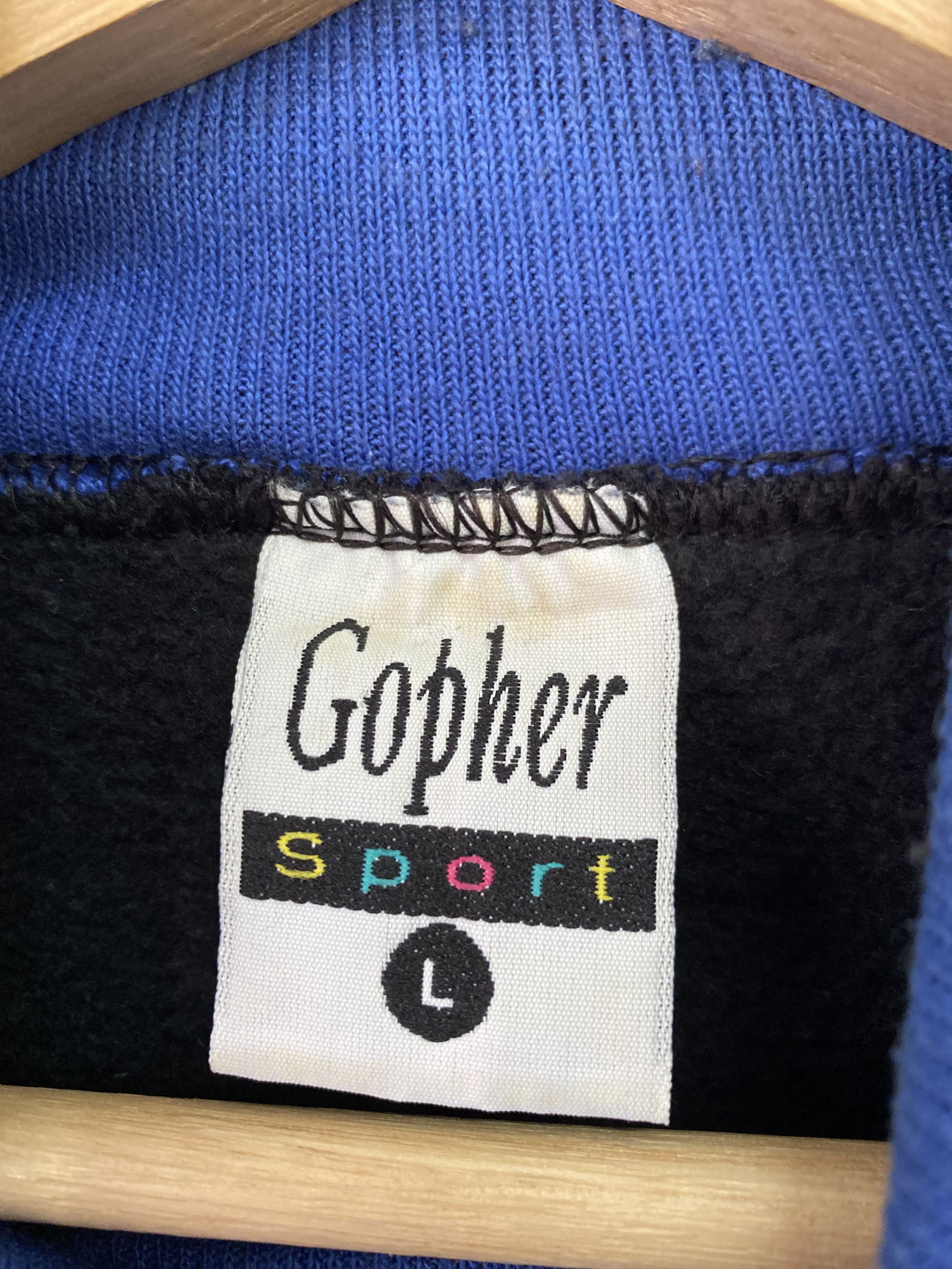 Vintage Vintage Gopher Sport Graphic Black Sweatshirt Medium Size US M / EU 48-50 / 2 - 9 Thumbnail