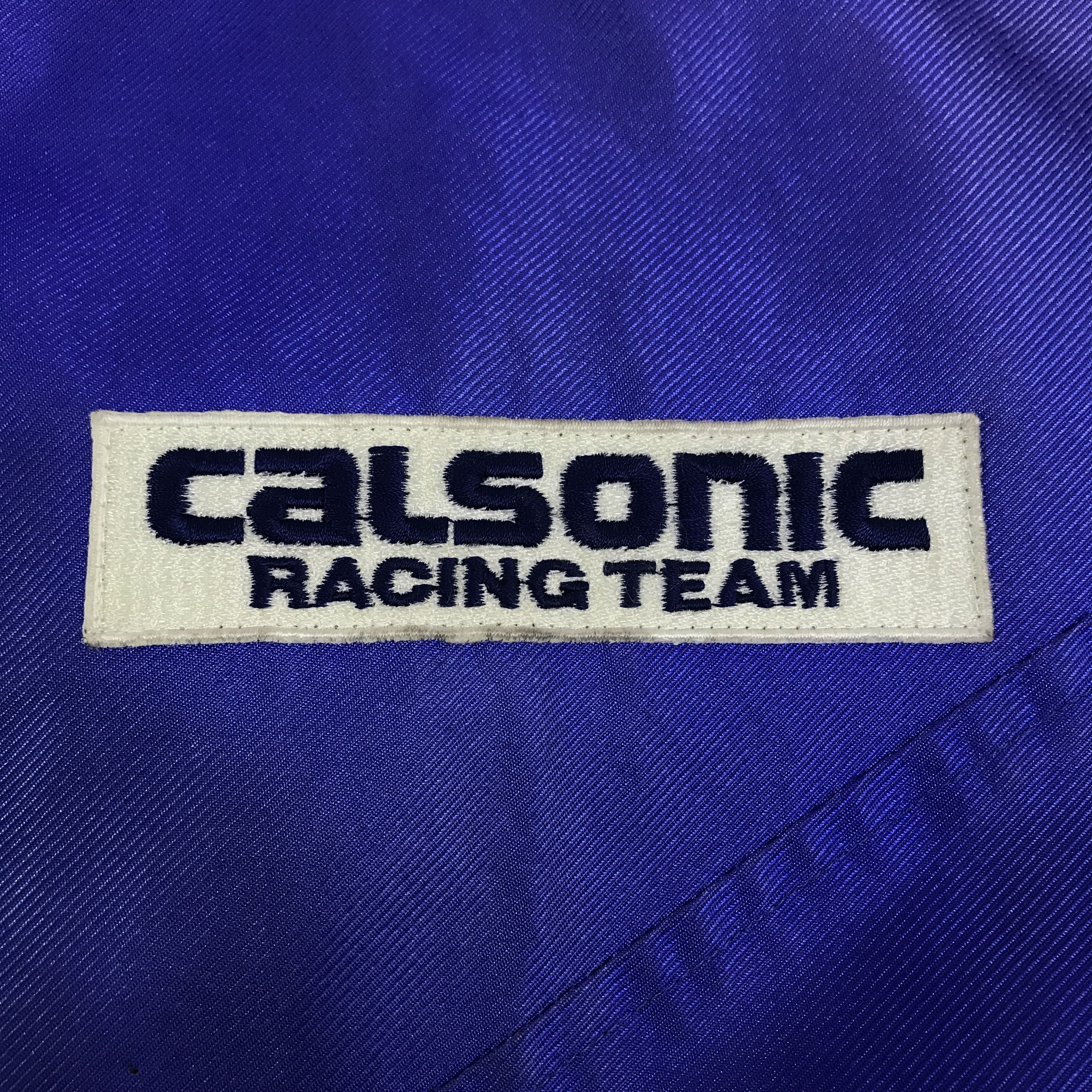 Japanese Brand Vintage calsonic racing team Faded jacket K126B5 Size US L / EU 52-54 / 3 - 17 Thumbnail