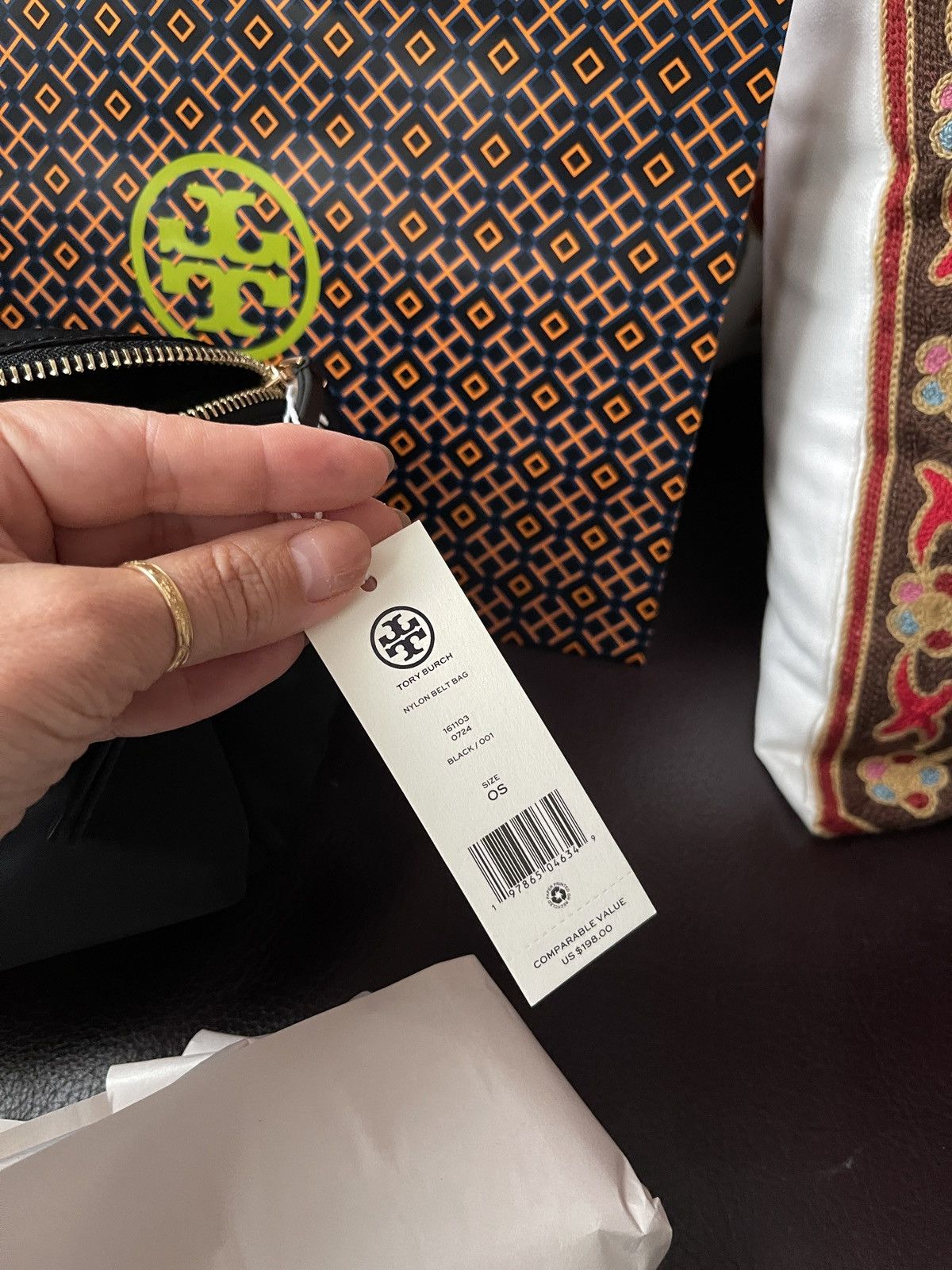 Tory Burch Latest New Tory Burch Black Nylon Belt Bag Sling Fanny Pack Size ONE SIZE - 8 Thumbnail