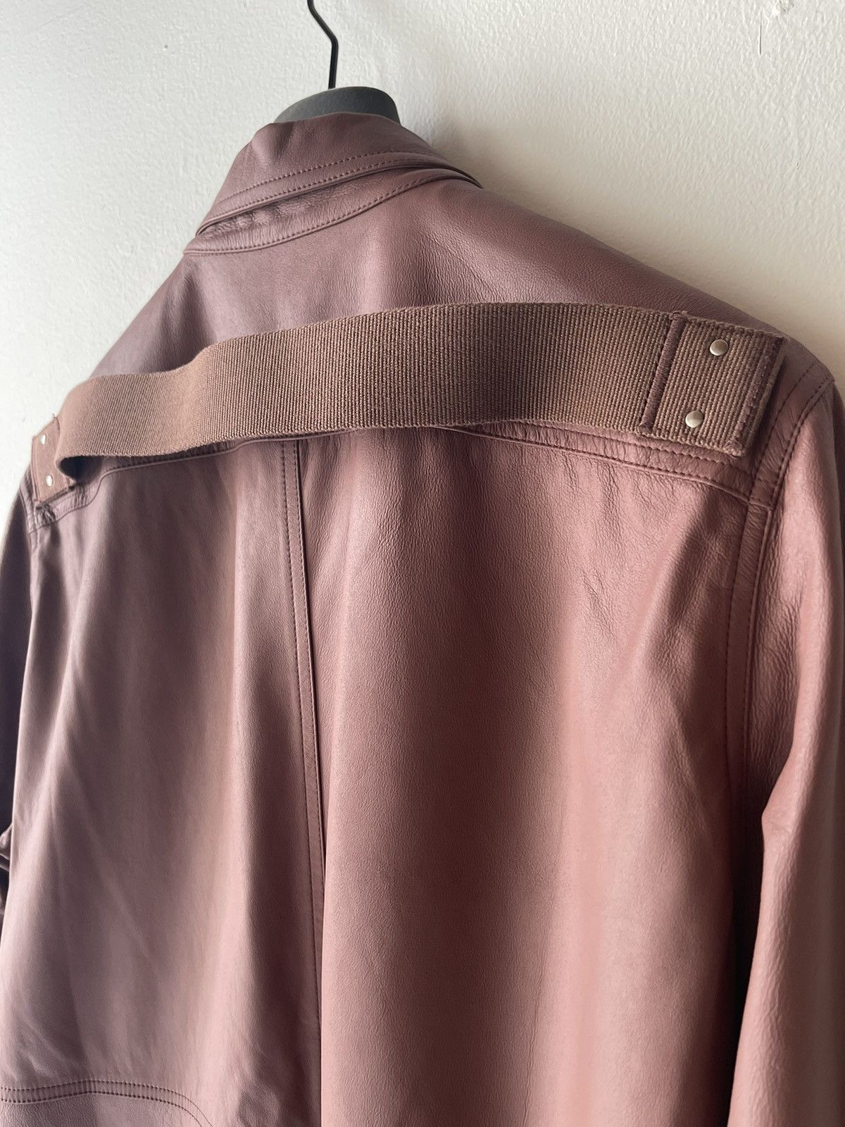 Rick Owens SS21 Phlegethon Leather Outershirt Size US M / EU 48-50 / 2 - 5 Thumbnail