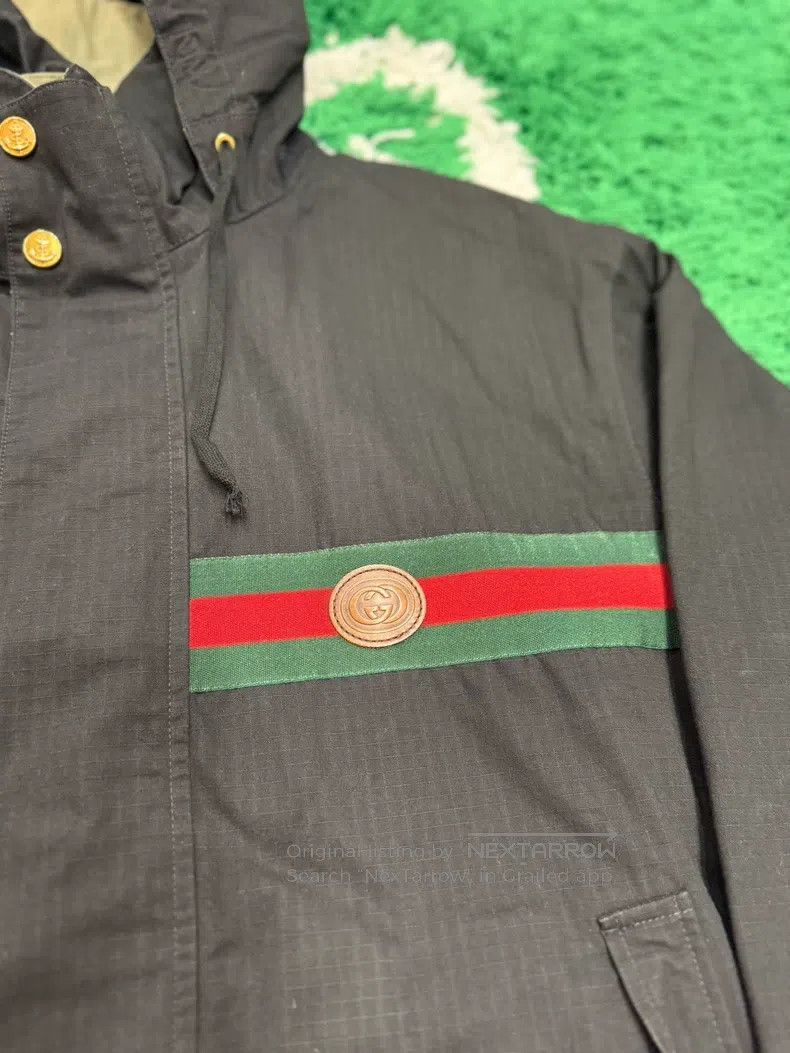 Gucci Guicci Reversible ultra-heavyweight logo men's black jacke Size US M / EU 48-50 / 2 - 3 Thumbnail