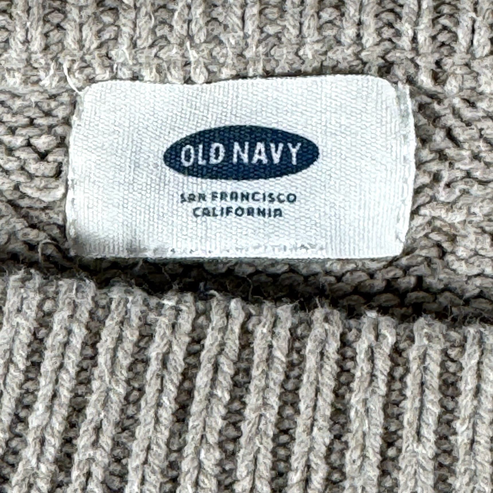 Old Navy VINTAGE Old Navy Sweater Womens XL Cabincore Cable Knit Crew Neck Beige Size XL / US 12-14 / IT 48-50 - 3 Thumbnail