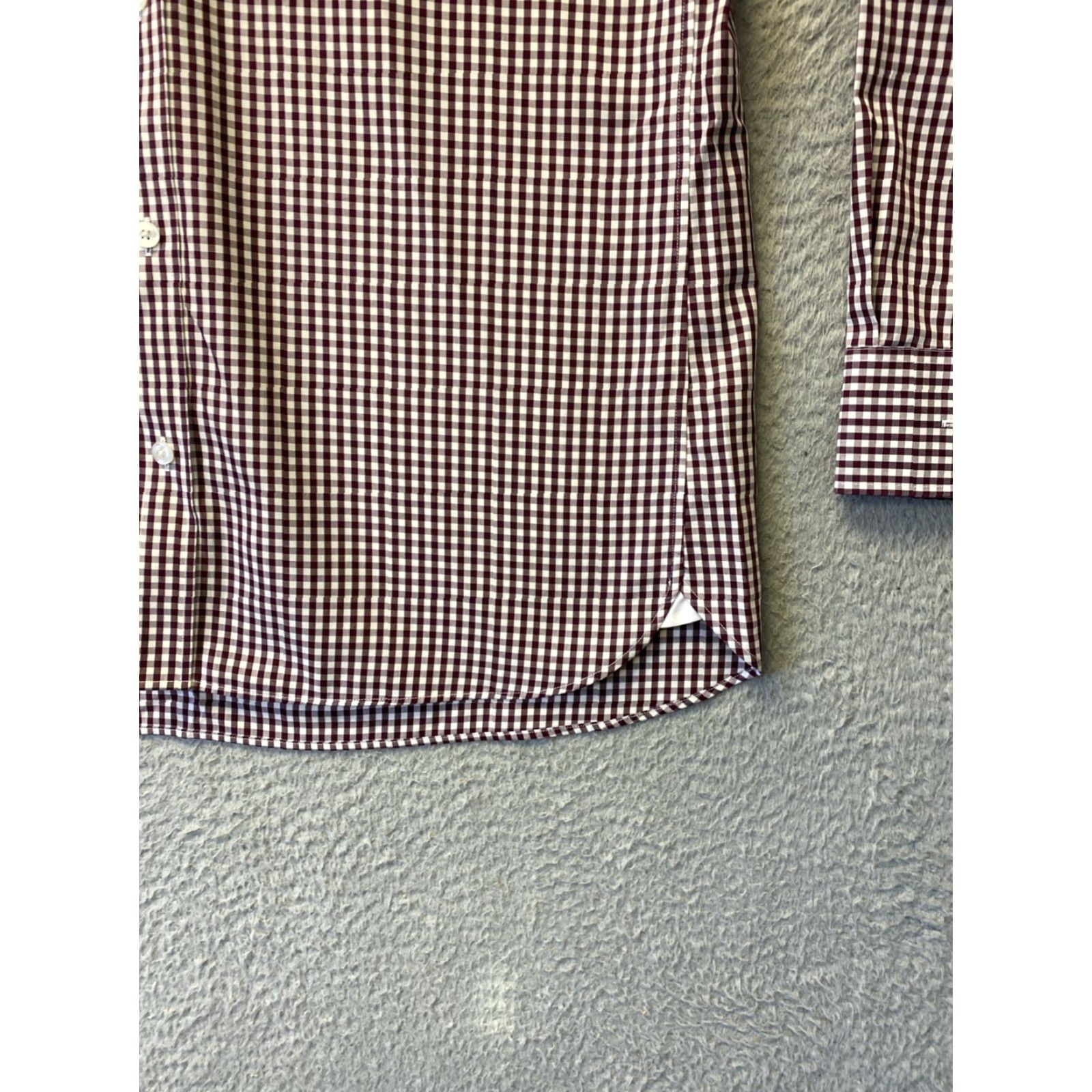 Bonobos Bonobos Shirt Button-Up Long Sleeve Red Slim Fit M Cotton Check Classic Preppy Mens Size US M / EU 48-50 / 2 - 3 Thumbnail