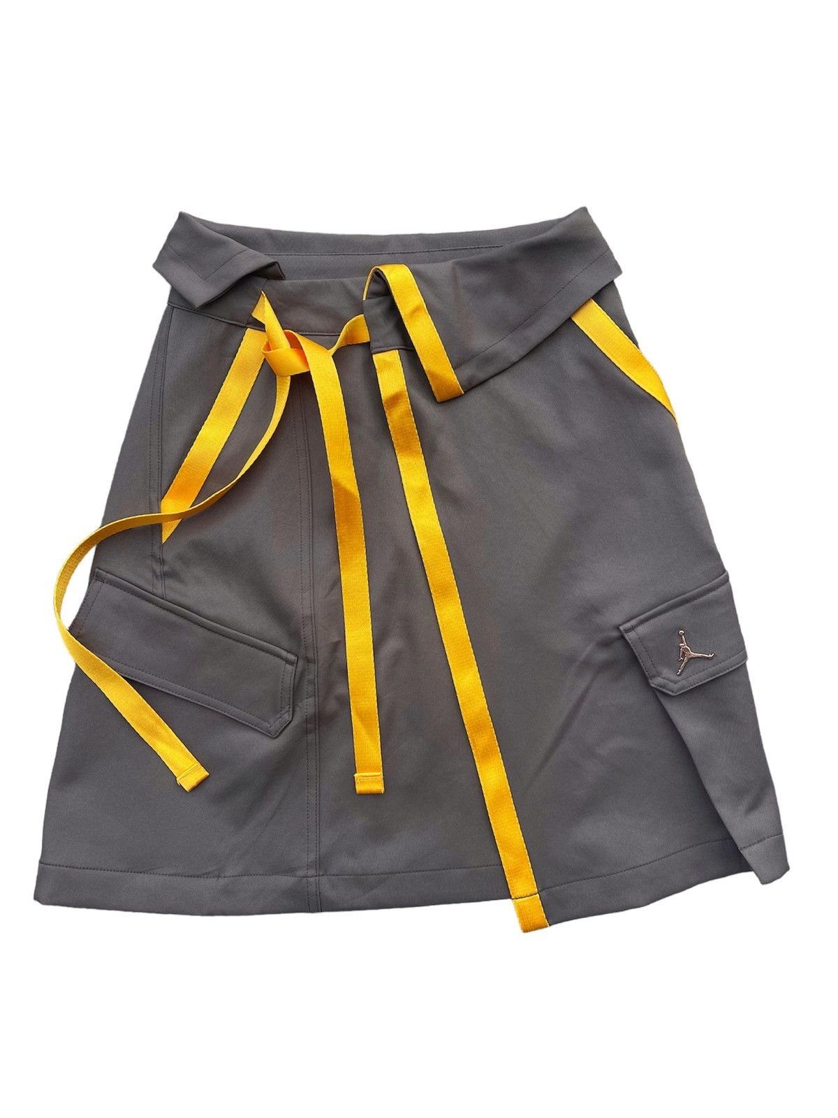 image of Jordan Brand Wrapped Sport Skirt in Brown/Yellow, Women's (Size 27)