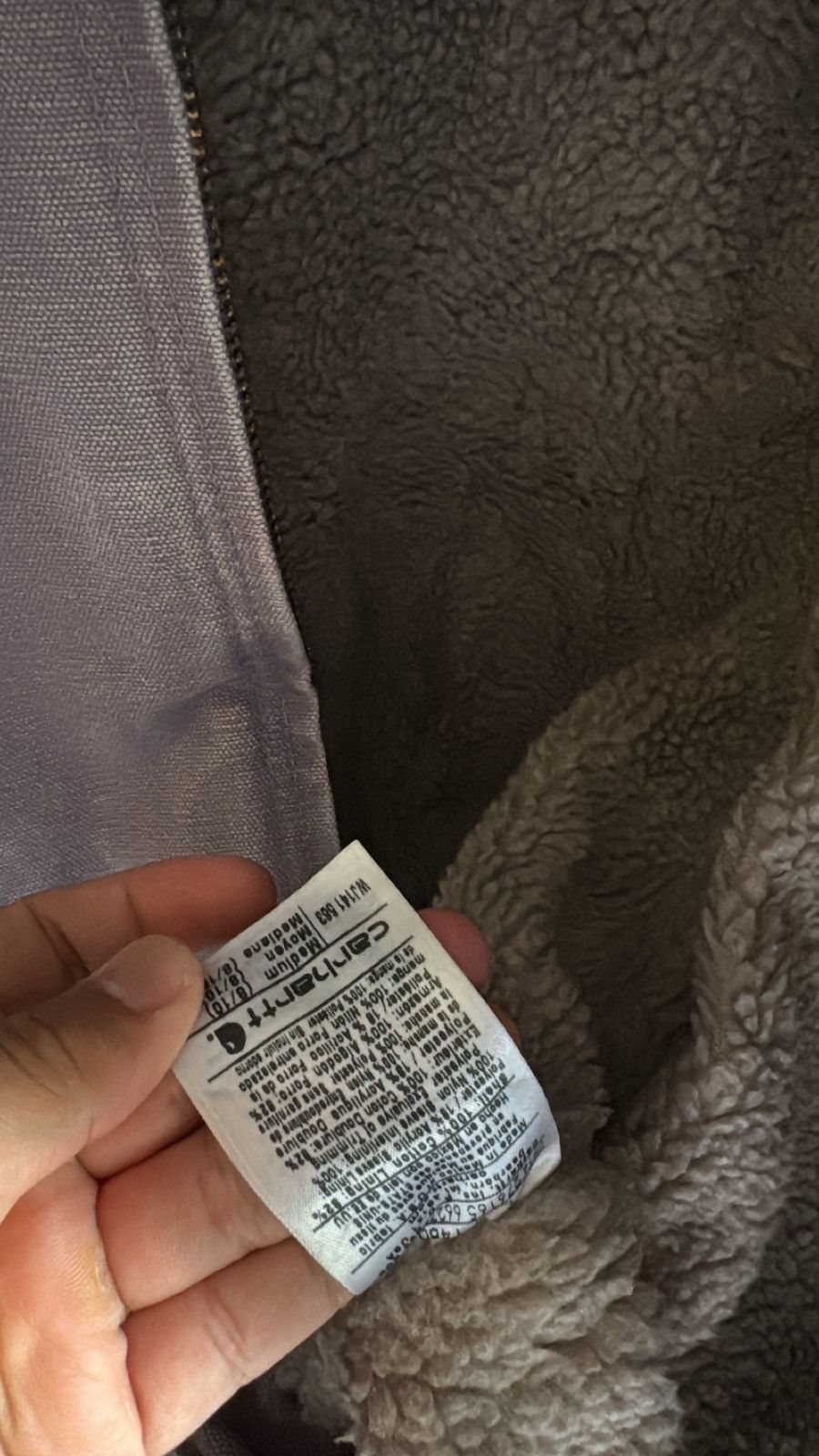 Carhartt × Vintage Carhartt Faded Lavender Sherpa Lined Jacket Size US S / EU 44-46 / 1 - 5 Thumbnail