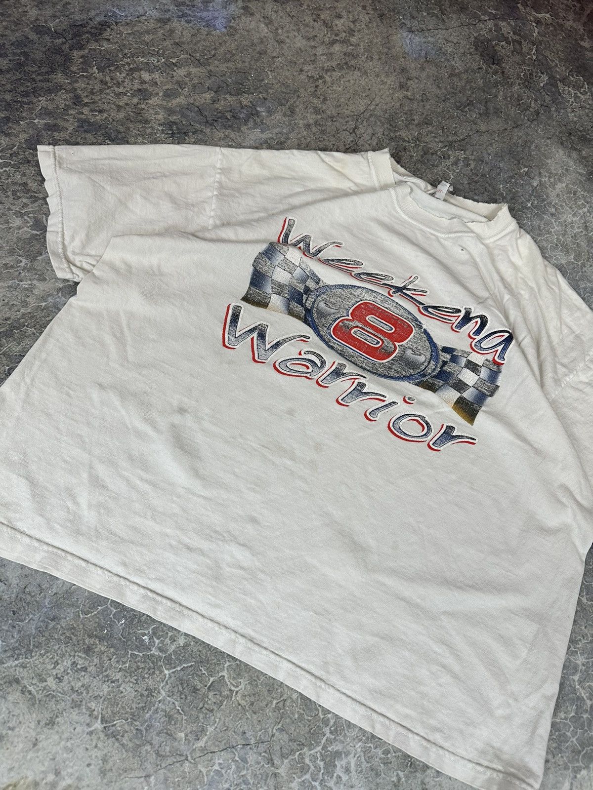 Vintage Vintage Cropped Distressed 8Ball Weekend Warrior Tee Size US XL / EU 56 / 4 - 2 Thumbnail
