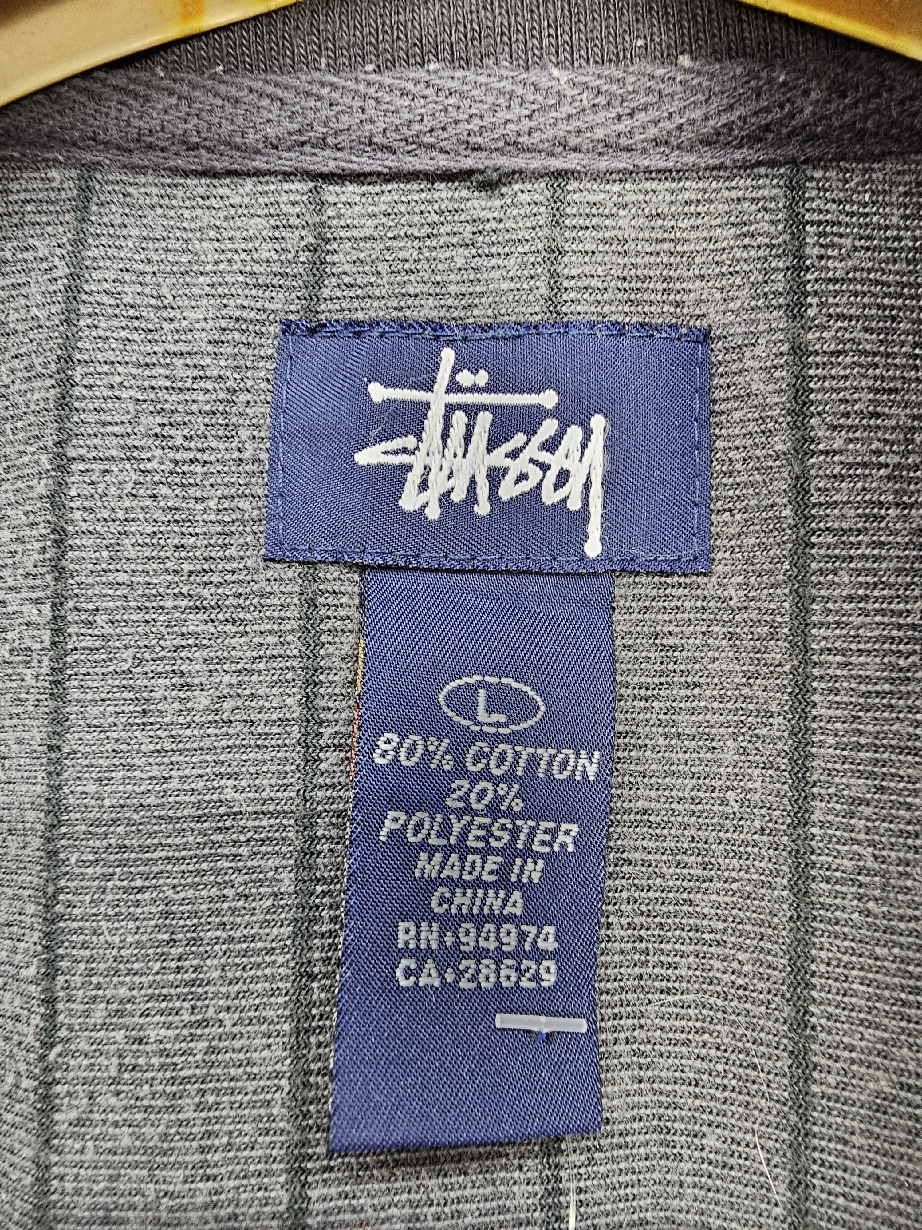 Other Vintage STUSSY Velvet Streetwear Training Jacket J0082 Size US L / EU 52-54 / 3 - 9 Thumbnail