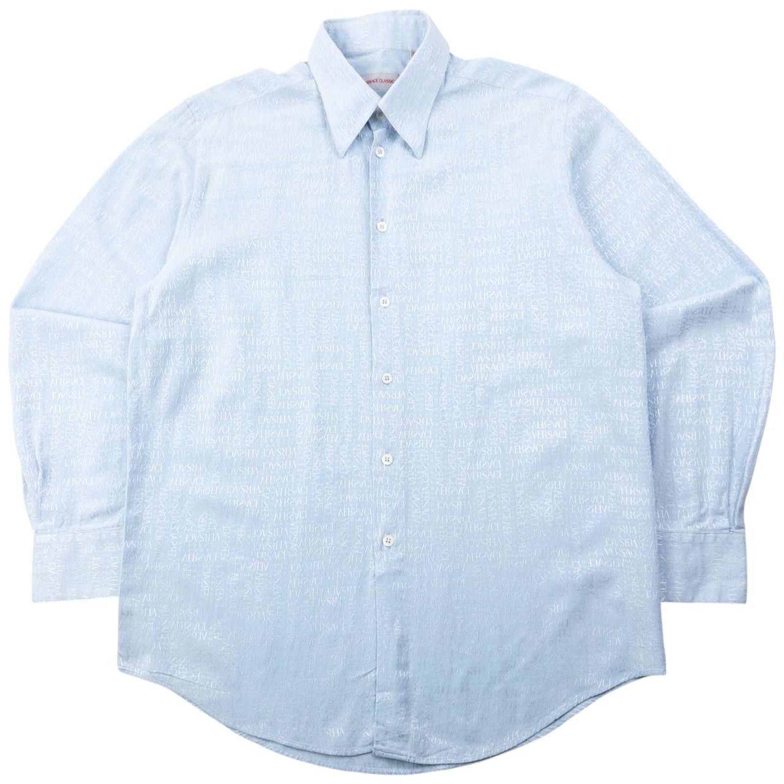 Versace Vintage 2000s Versace Classic Monogram Long Sleeve Shirt M Size US M / EU 48-50 / 2 - 1 Thumbnail