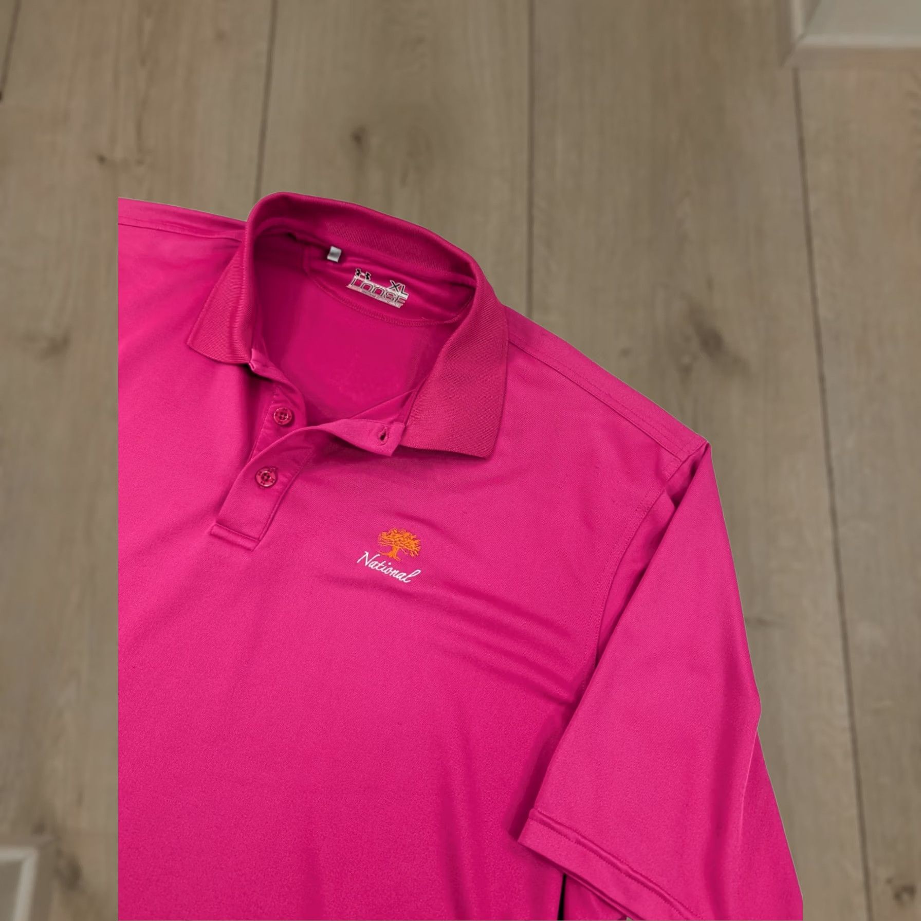 Under Armour Under Armour Short Sleeve Polo Shirt XL Performance Multicolor Pink Oak Tree National Polo Shirt Mens XL Size US XL / EU 56 / 4 - 1 Thumbnail
