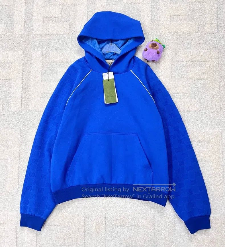 Gucci Gucci Blue hoodie Size US XL / EU 56 / 4 - 1 Thumbnail