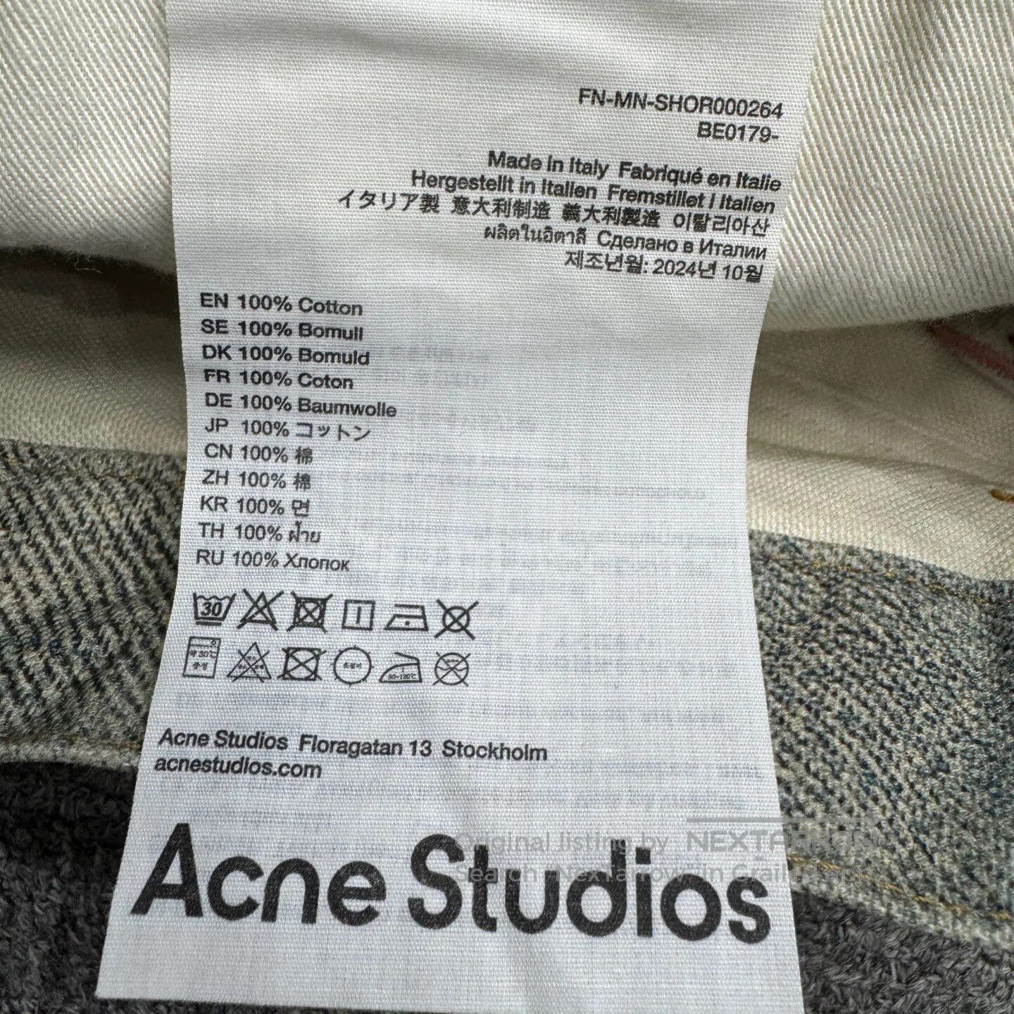 Acne Studios Acne Studios 3D Candy Cowboy Shorts| Size US 44 / EU 60 - 4 Thumbnail