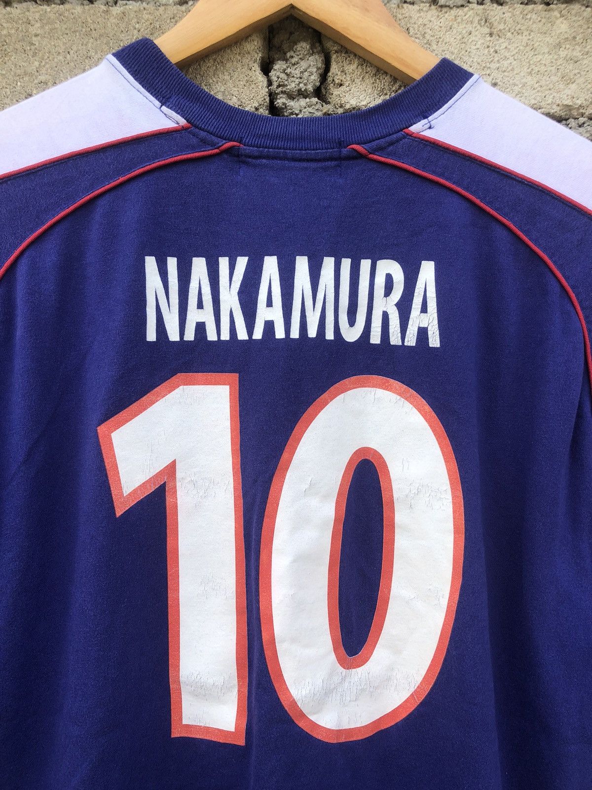 Japanese Brand × Vintage vintage JFA Japan Football Nakamura #10 Tshirts Size US L / EU 52-54 / 3 - 16 Thumbnail