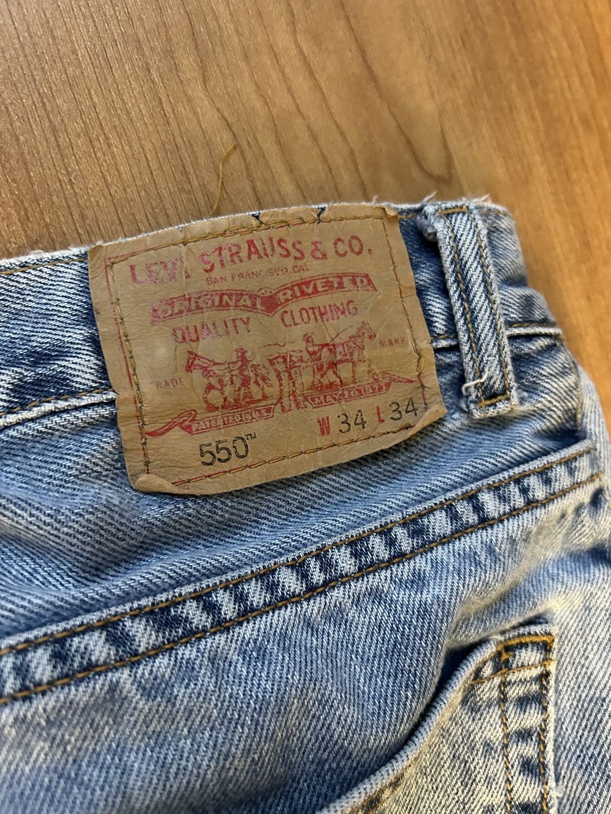 Levi's × Vintage Vintage Levis 550s Size US 34 / EU 50 - 4 Thumbnail