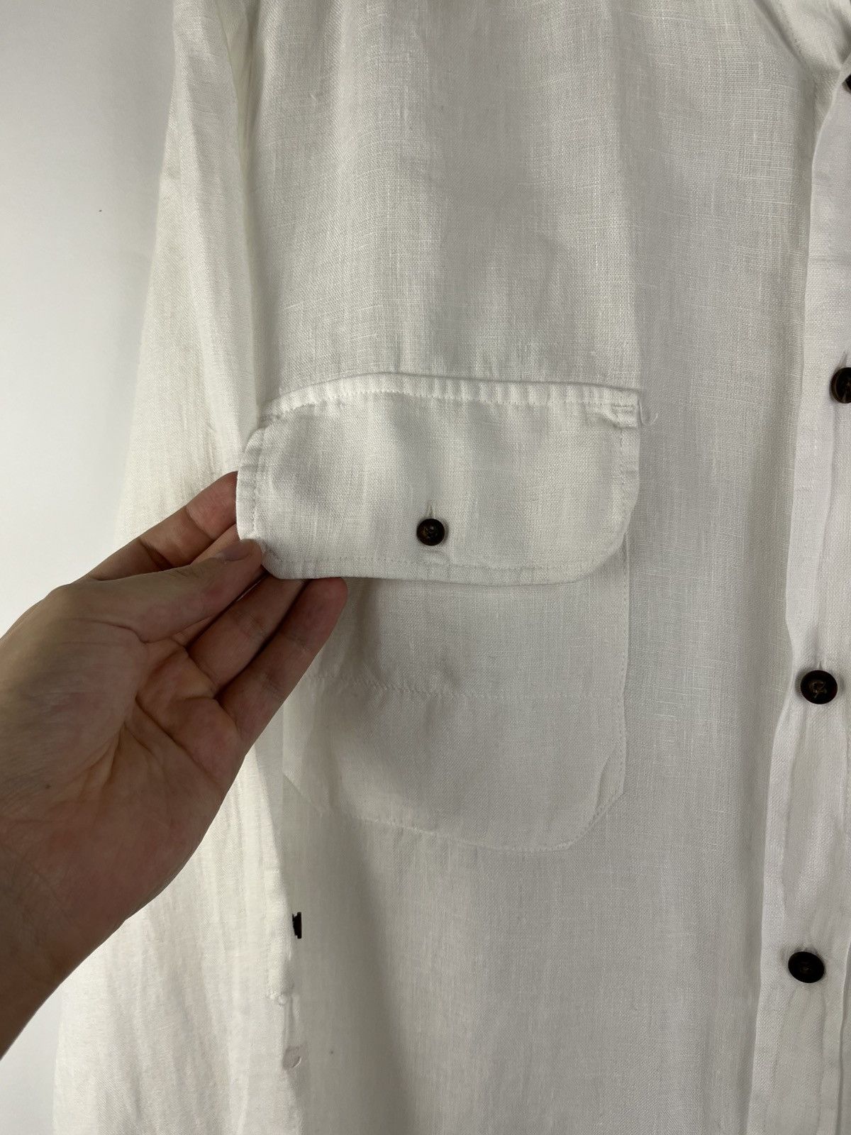 Hackett Hackett Luxury Linen Long Sleeve Shirt Button Up Size US L / EU 52-54 / 3 - 5 Thumbnail