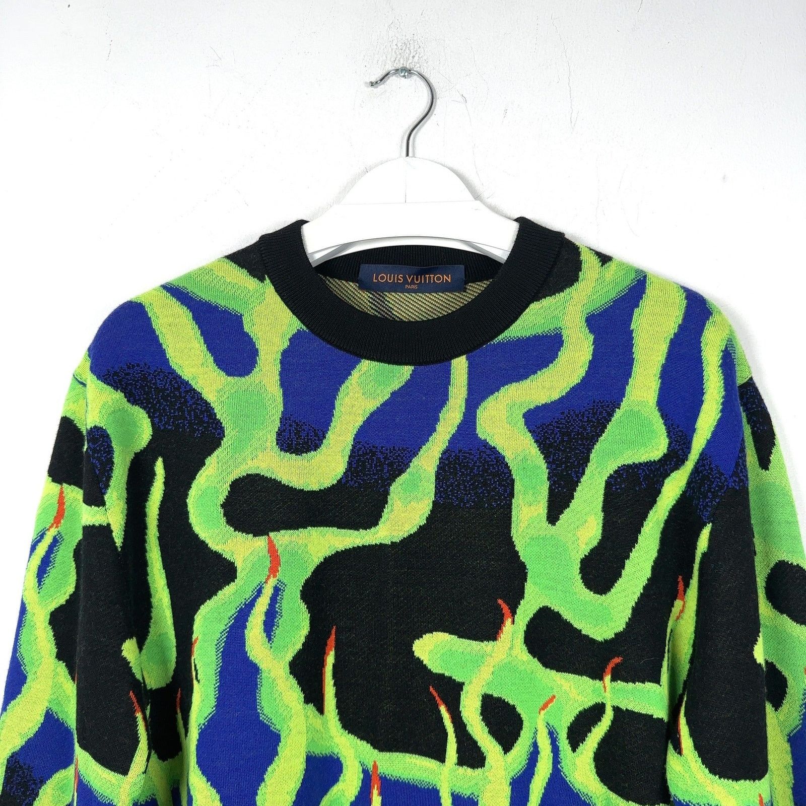 Louis Vuitton Louis Vuitton Intarisia Flame Jacquard Knit Sweater Size US M / EU 48-50 / 2 - 3 Thumbnail