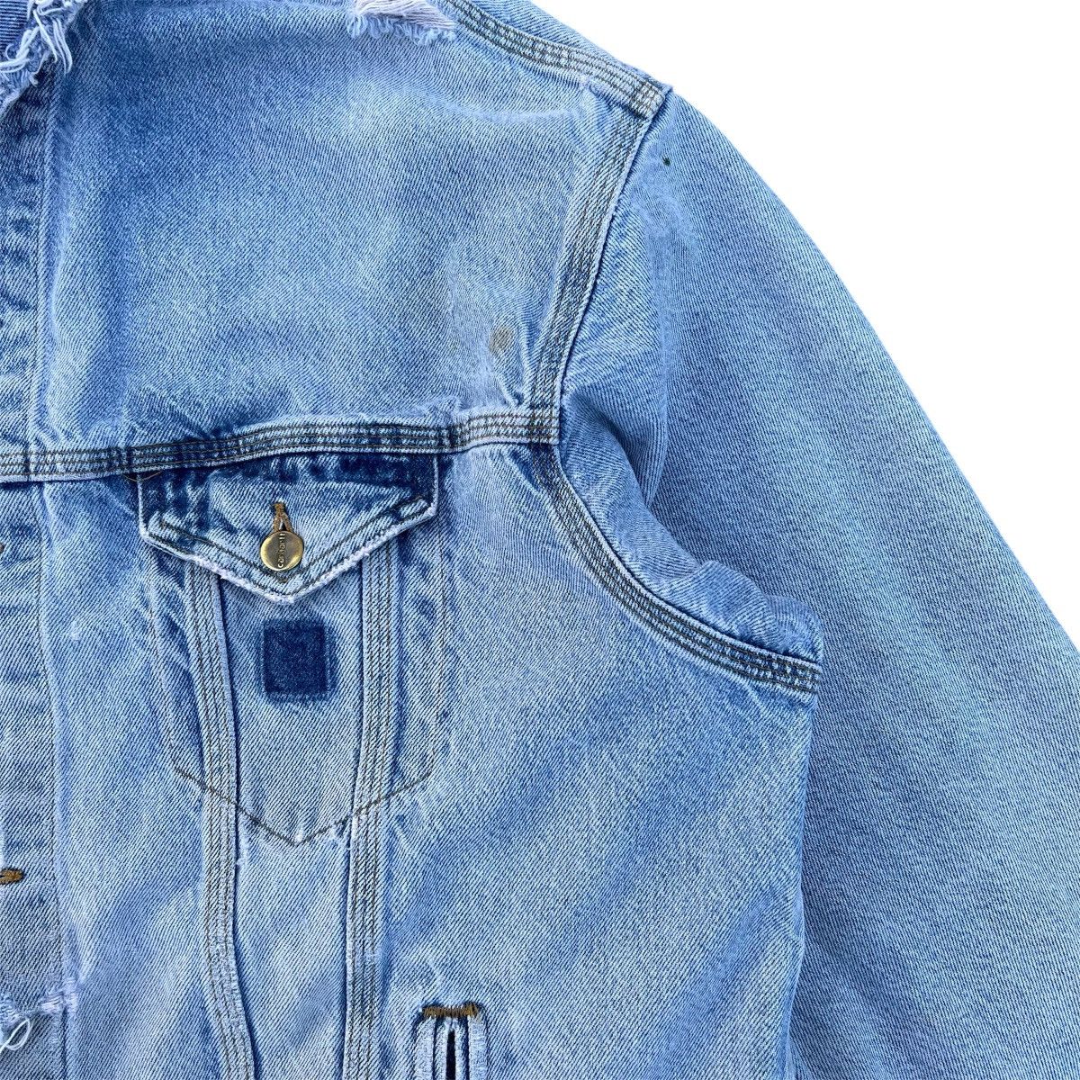 Carhartt Vintage Thrashed Carhartt Light Wash Denim Jacket Size US XL / EU 56 / 4 - 4 Thumbnail